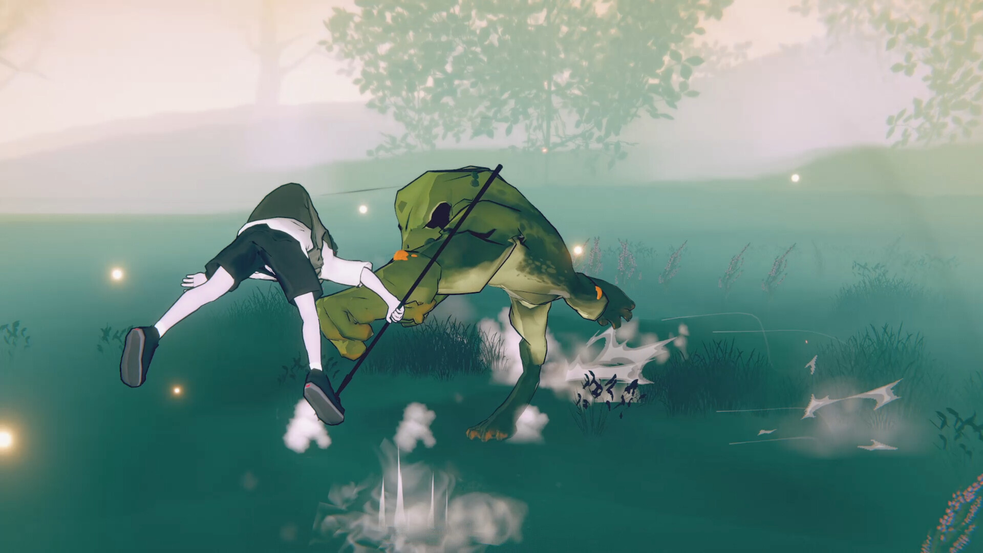 『BREKEKEKEX』のSteamストアページが公開。沼地を舞台にカエルと戦う近接格闘アクションゲーム_001