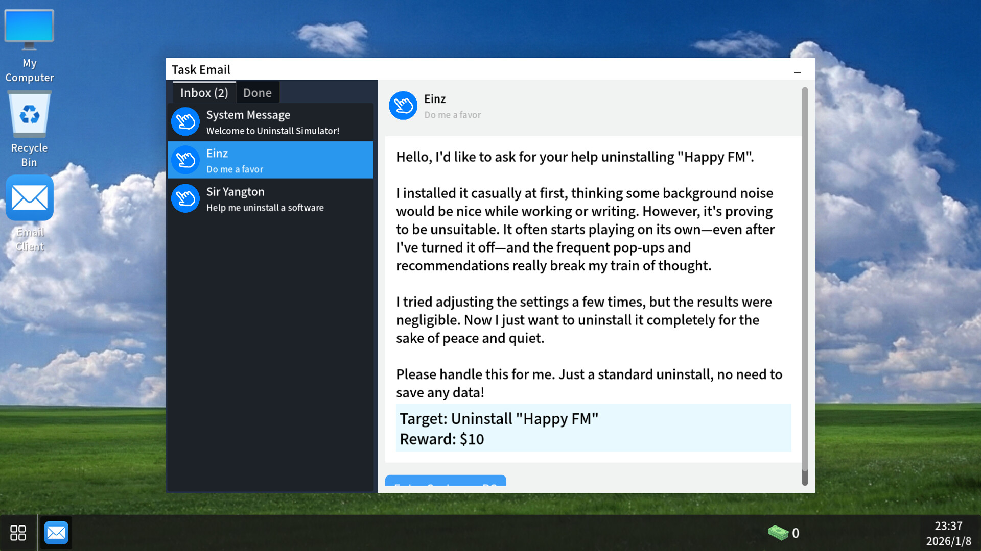 悪質な迷惑ソフトなどを駆除するゲーム『アンインストール・シミュレーター』デモ版がリリース開始_001