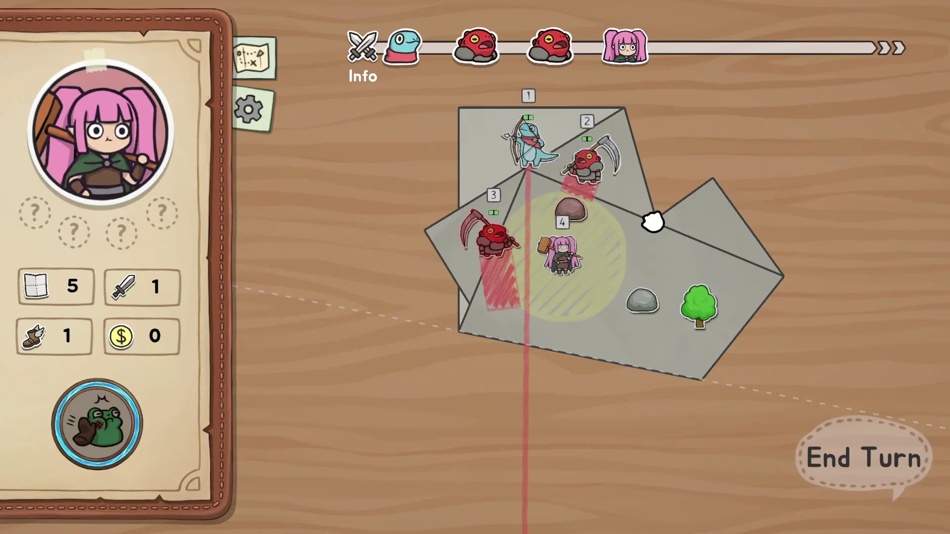 『Cartapli: Fold Quest』2月5日に配信へ。「紙を折る」ことで敵味方の位置を変えるローグライク・パズルゲーム_004