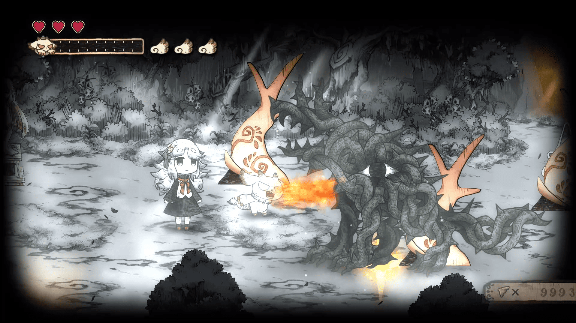 『シニガミ姫と異書館ノ怪物』火噴きや浮遊など能力の一部が新たに公開_017