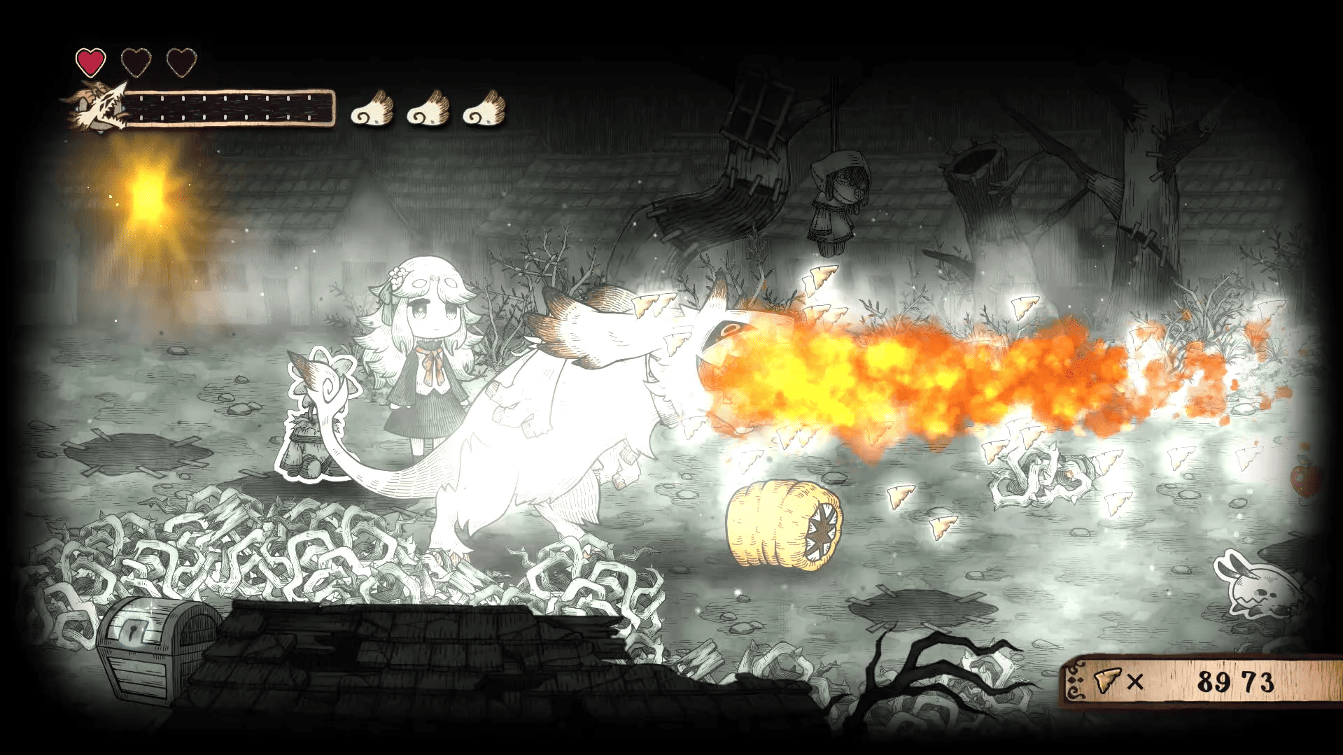 『シニガミ姫と異書館ノ怪物』火噴きや浮遊など能力の一部が新たに公開_024