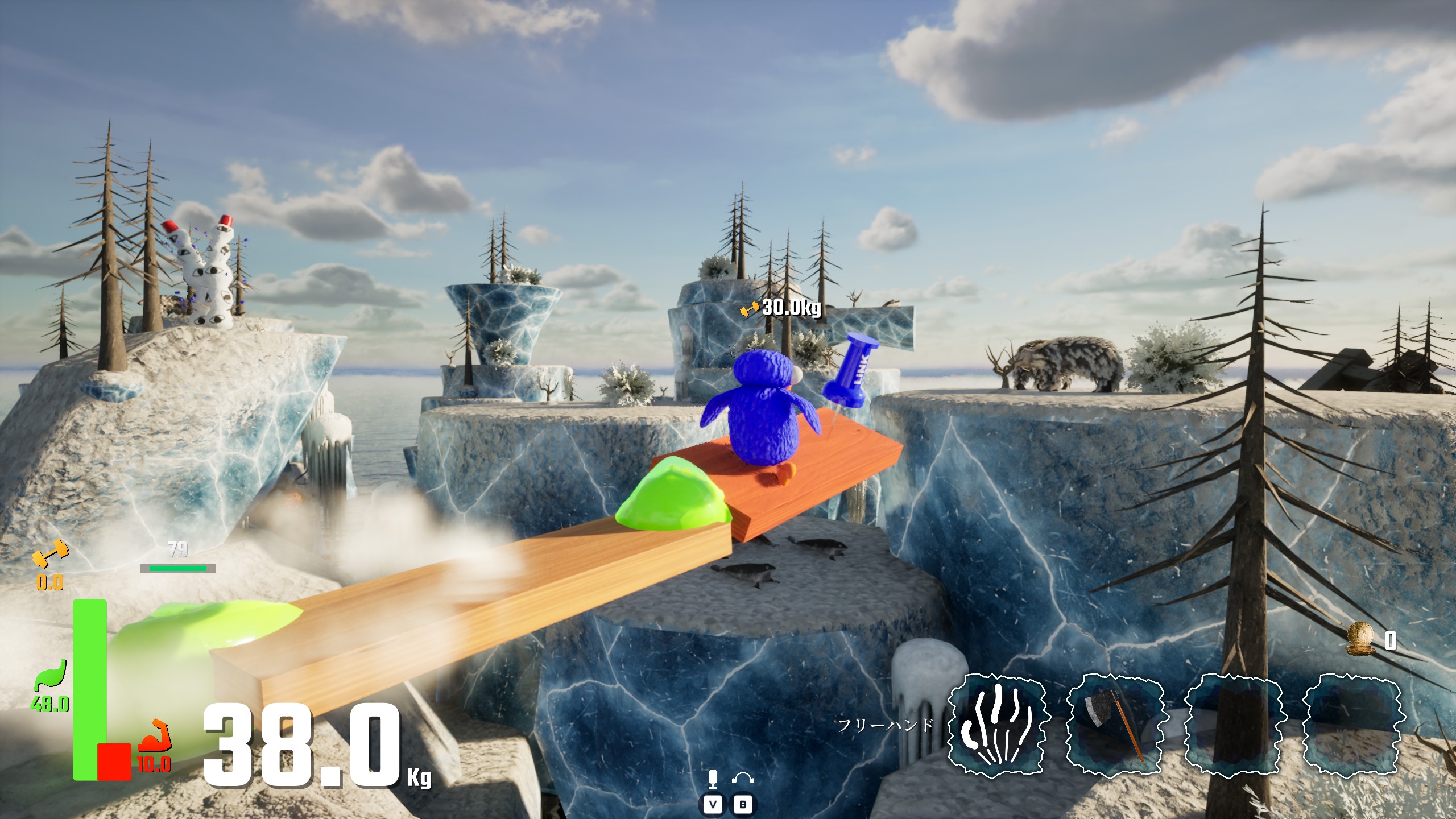 『LINK penguins』体験版が2月23日に配信決定。南極の氷と氷の間に橋を架ける最大8人協力ゲーム_004