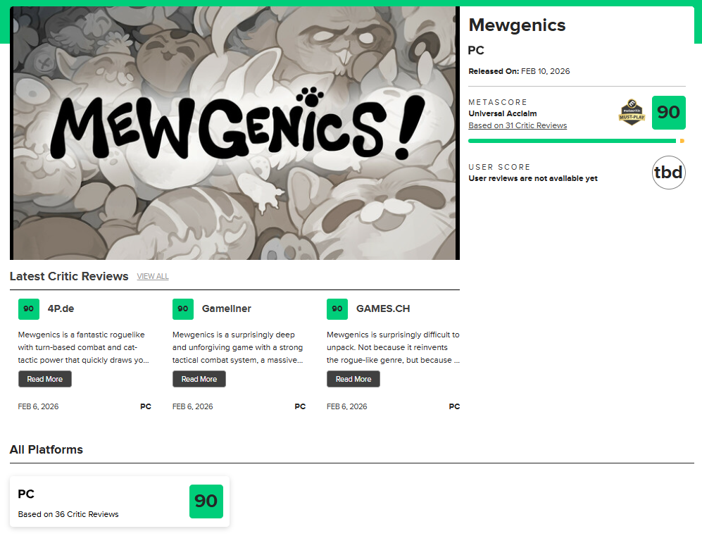 『Mewgenics』がメタスコア「90/100」の超高評価を獲得。猫の軍団を率いて戦うターン制ストラテジー_001