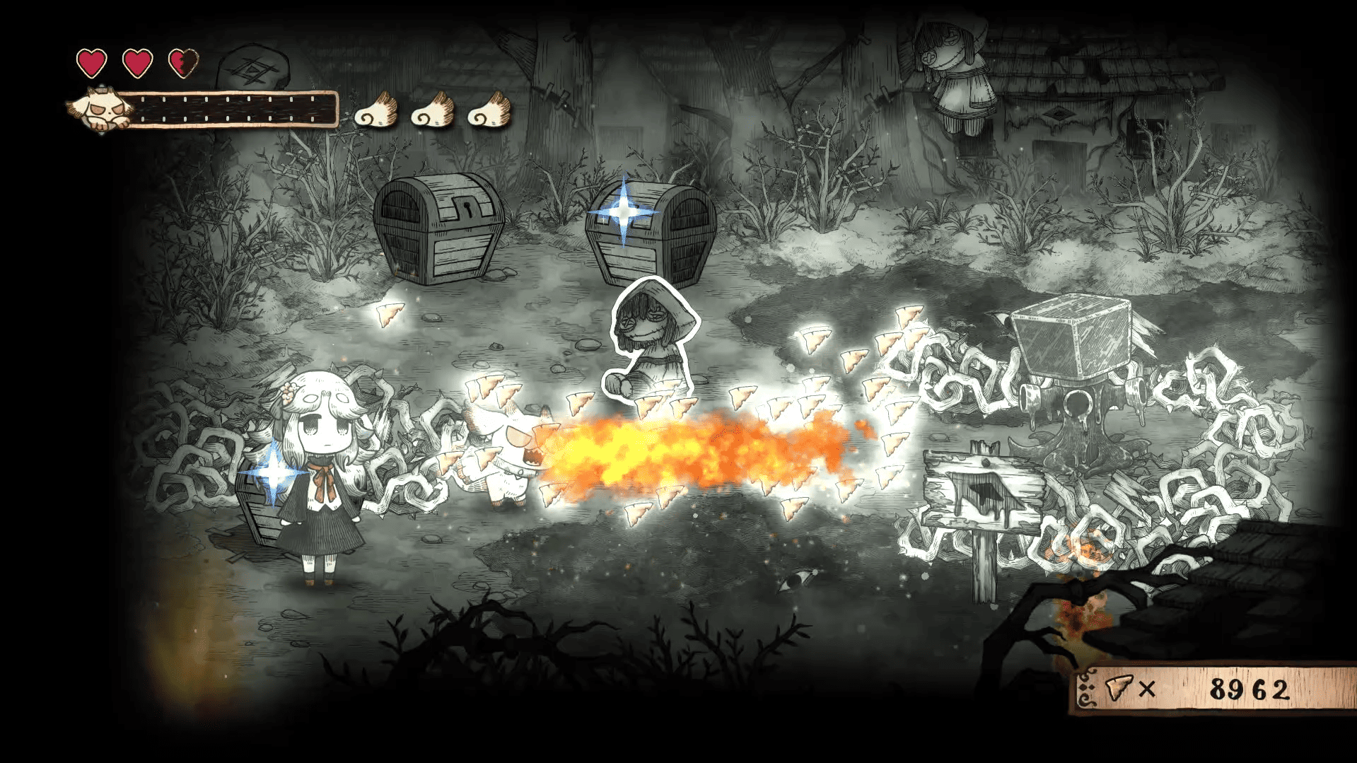 『シニガミ姫と異書館ノ怪物』火噴きや浮遊など能力の一部が新たに公開_003