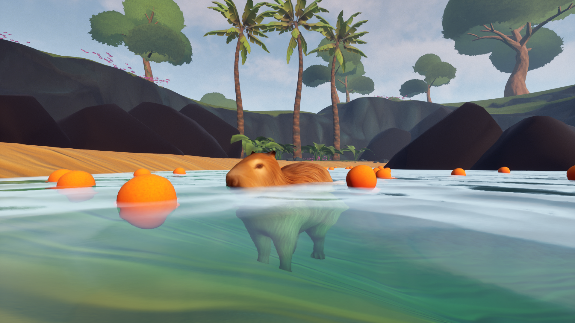 『Capybara Simulator』がSteam向けに発表。カピバラになれるゲーム_002