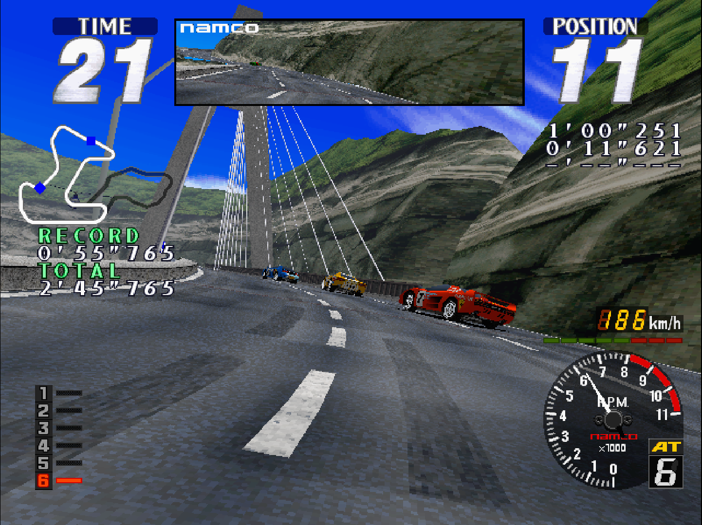 『アーケードアーカイブス レイブレーサー』が2月26日に発売へ。名作レースゲームを現行機向けに移植_004