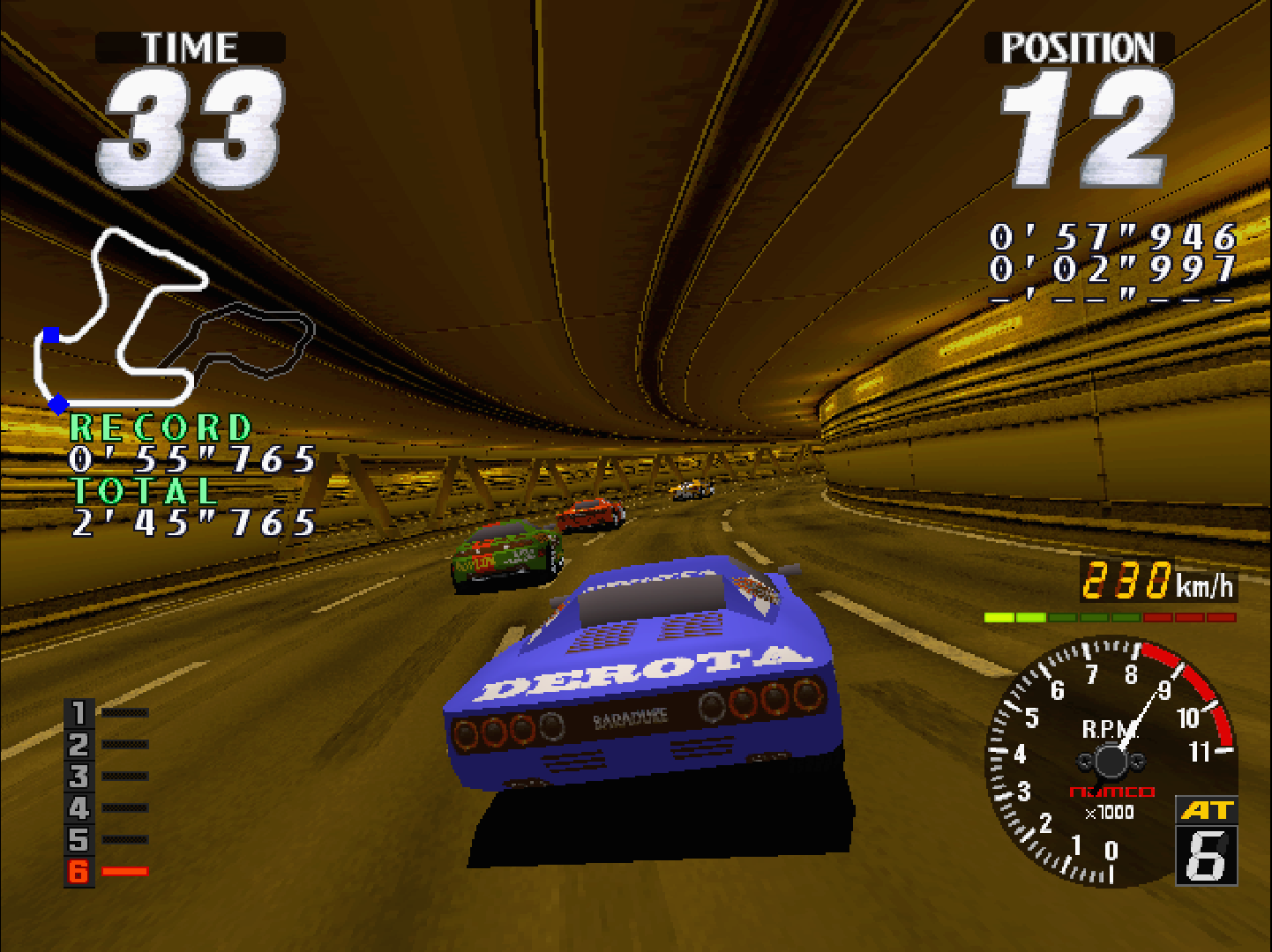 『アーケードアーカイブス レイブレーサー』が2月26日に発売へ。名作レースゲームを現行機向けに移植_005