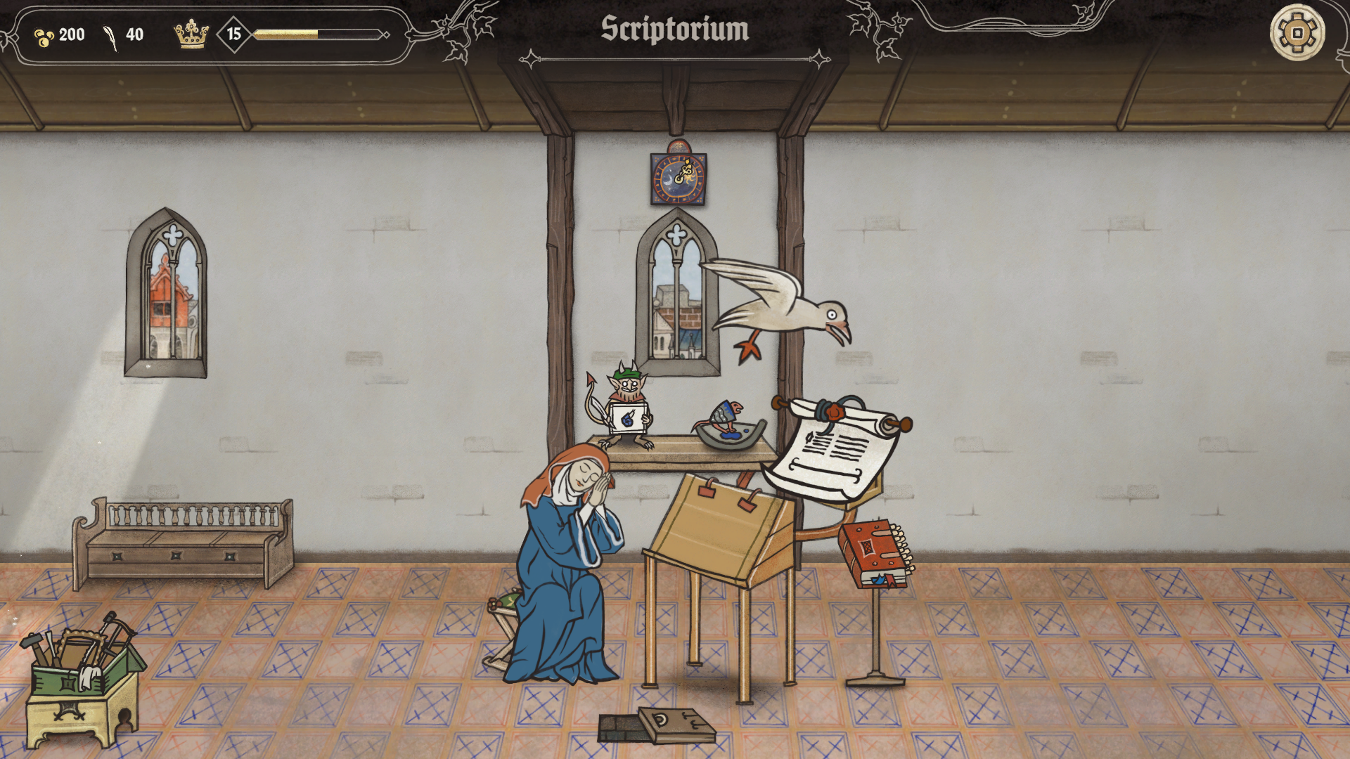 中世を舞台にした写本制作ゲーム『Scriptorium: Master of Manuscripts』無料体験版が2月24日より_001