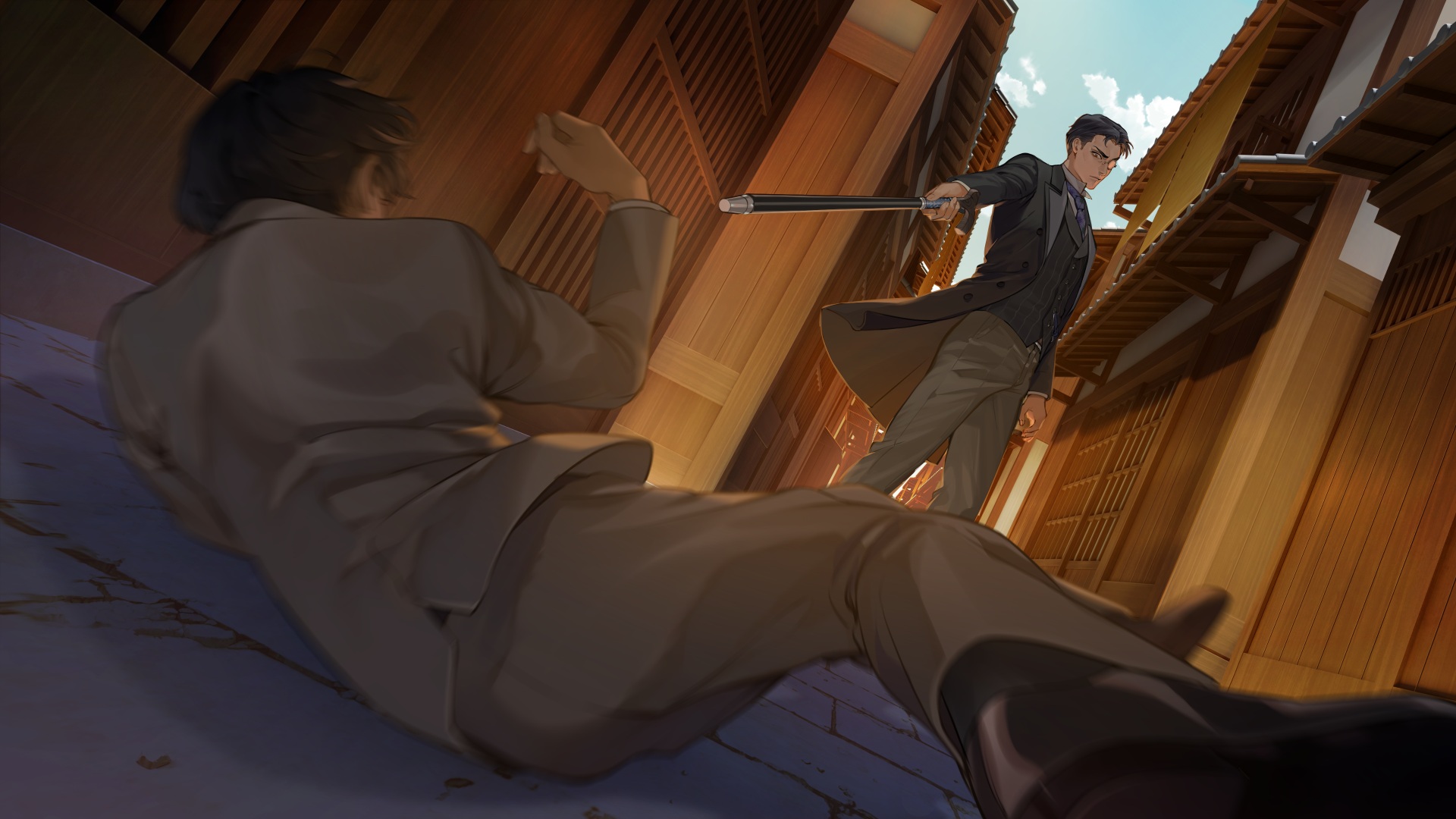 『DUSK INDEX: GION』レビュー・評価・感想。1本で2組のバディを味わえて2度おいしいサスペンス系ビジュアルノベル_005