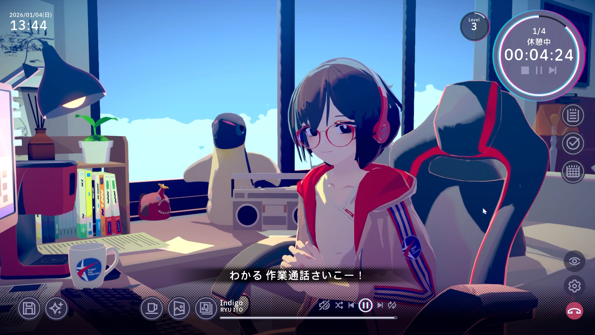 かわいい女の子と“作業通話”できるゲーム『Chill with You : Lo-Fi Story』、捗るけど心かき乱される！_025