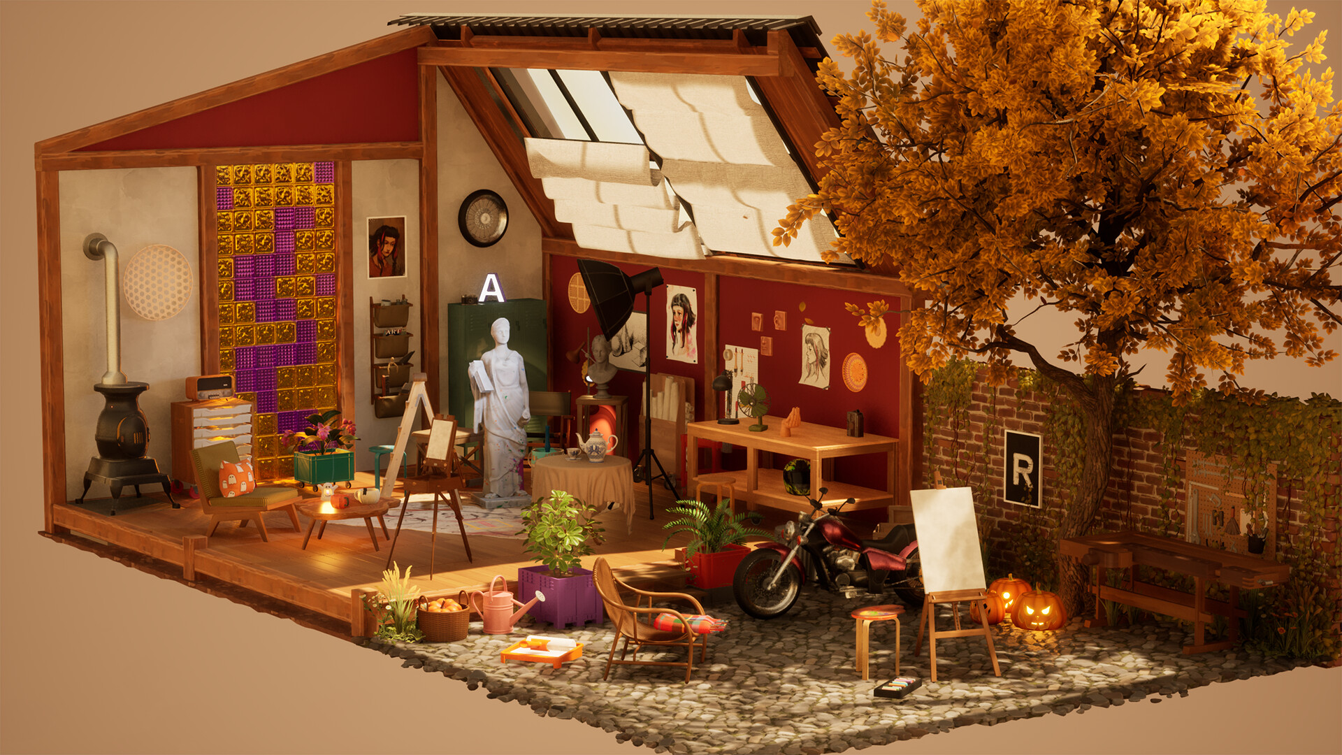 『Hozy』体験版が配信開始。ボロボロな部屋を直してステキに装飾するシミュレーションゲーム_008