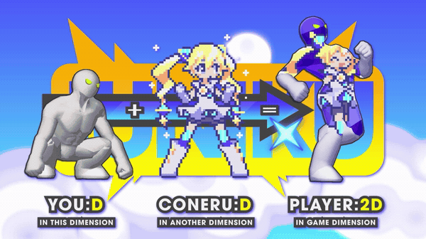 『CONERU -DIMENSION GIRL-』スイッチ版に新シナリオ、真ボスを追加するアプデが配信開始_008