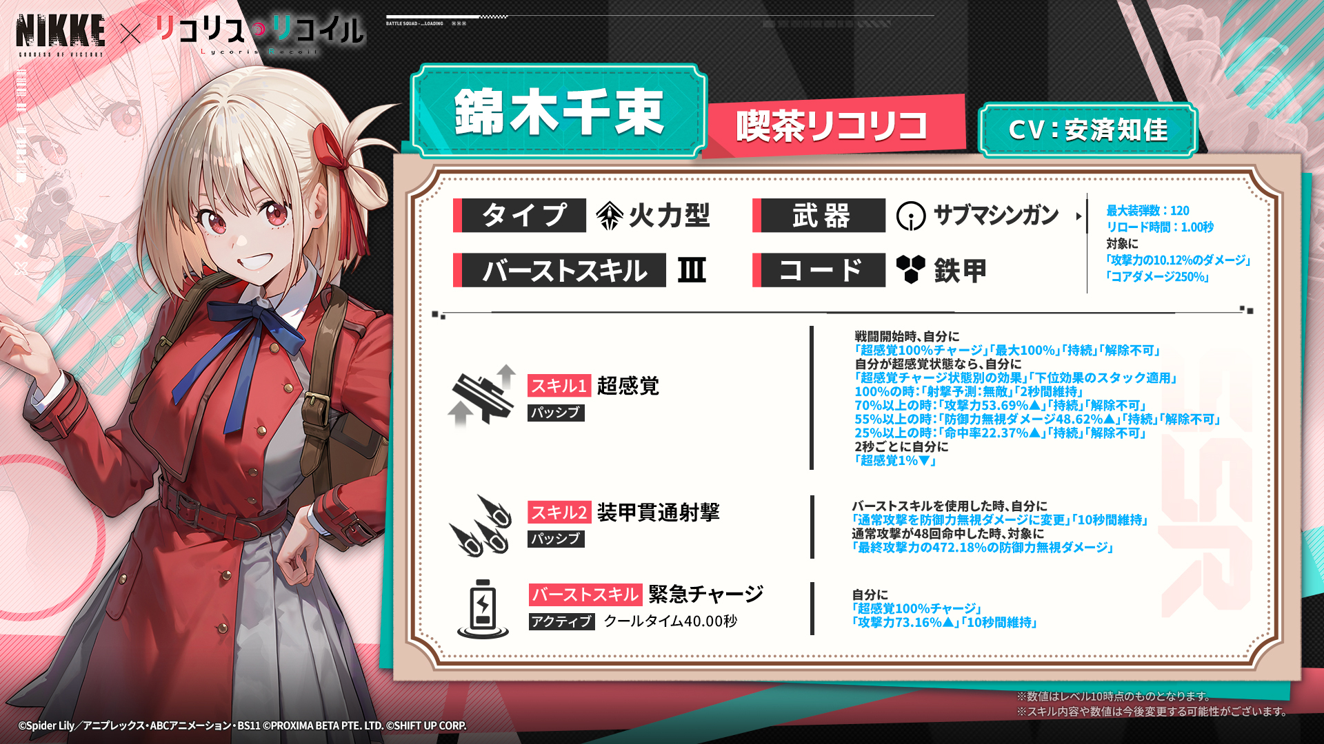 『NIKKE』×『リコリス・リコイル』コラボが配信。コラボキャラ「クルミ」「千束」「たきな」が登場_017