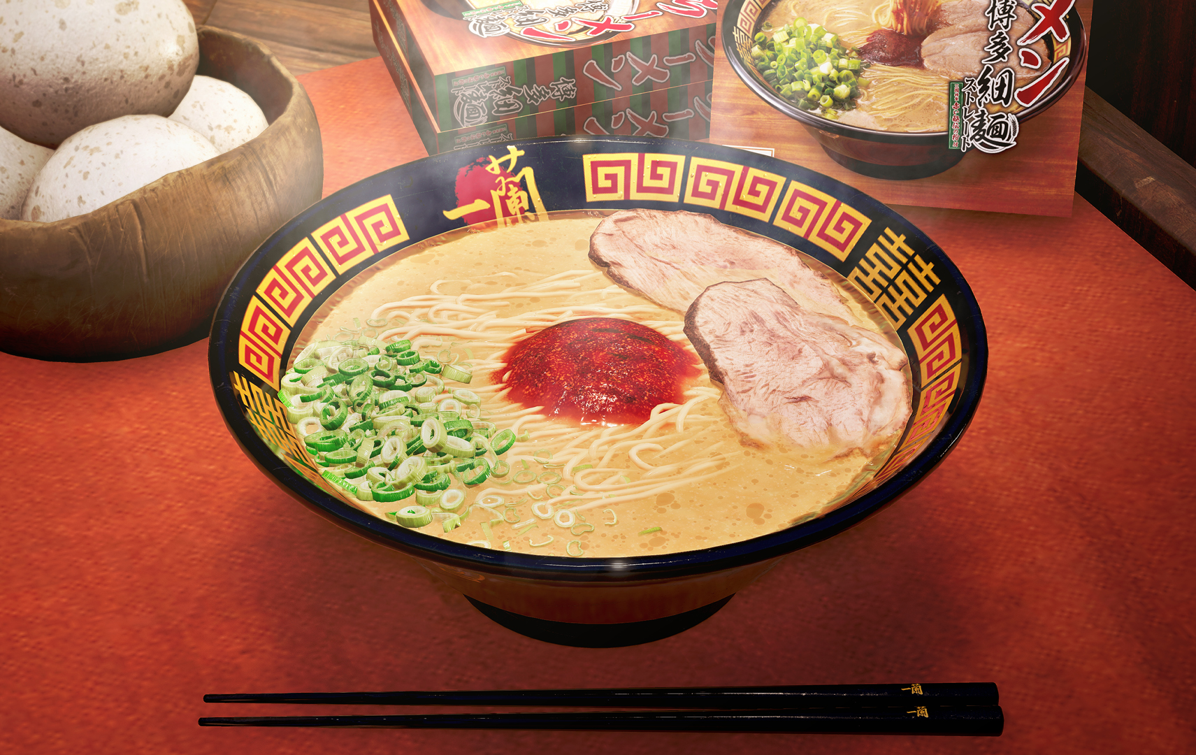 『モンハンワイルズ』ゲーム内に「一蘭」のラーメンが降臨_007