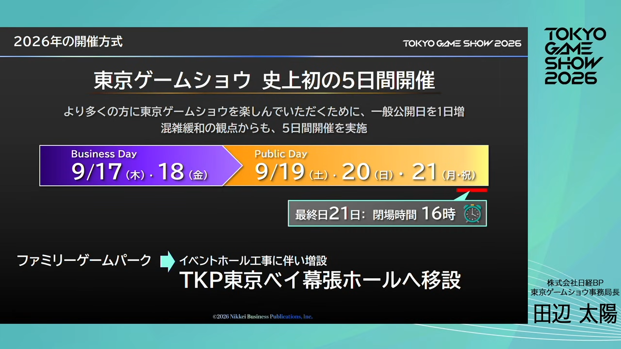 「東京ゲームショウ2026」今年のテーマは「史上最長、遊びづくしの5DAYS」に決定_003