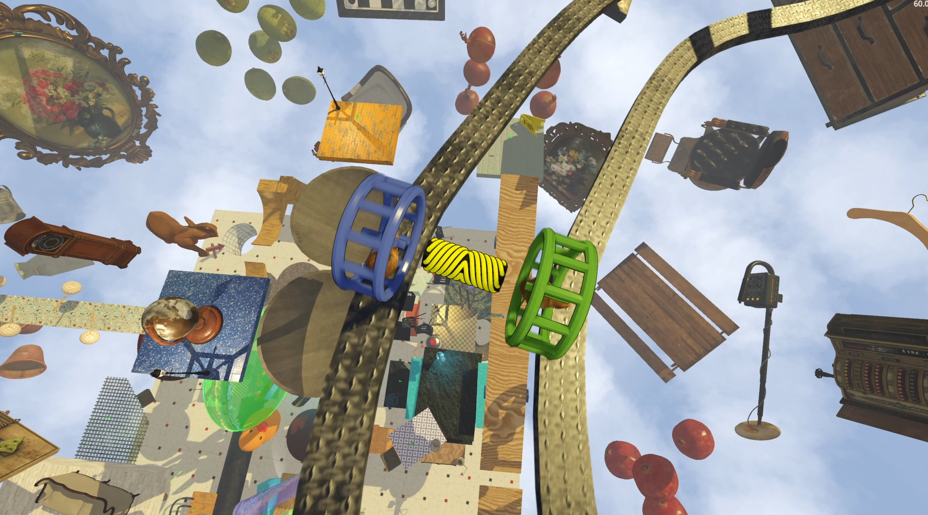 『Hamsteria』がitch ioで無料配信中。2匹のハムスターを操作して脱出を目指す協力ゲーム_002