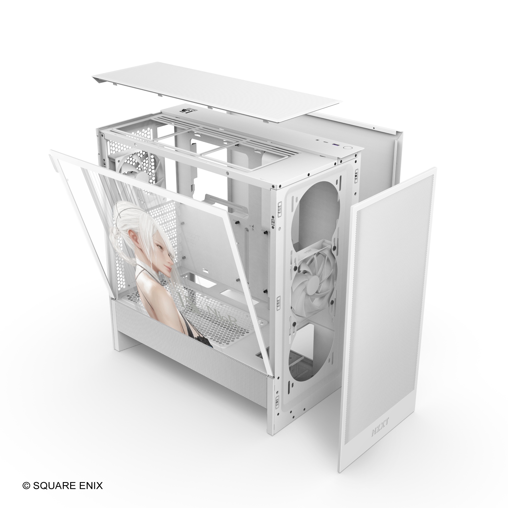 『ニーア』15周年記念のオリジナルデザインPCケースが本日発売。「2B」と「カイネ」をサイドパネルに大きくプリント_004