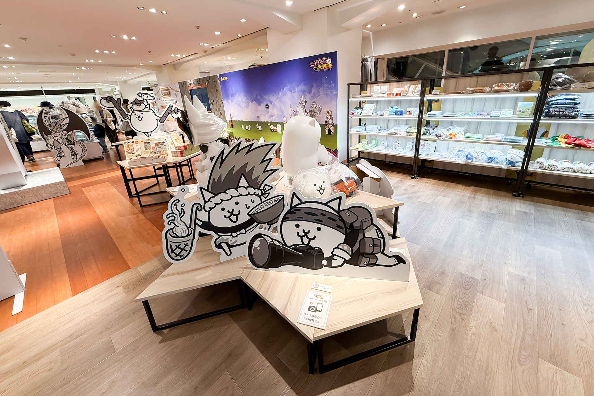 『パズルで豊作！にゃんこ村』イベントが西武渋谷店で開催中。ぬいぐるみからジャンボクッションまで、約600点のグッズがお出迎え_010