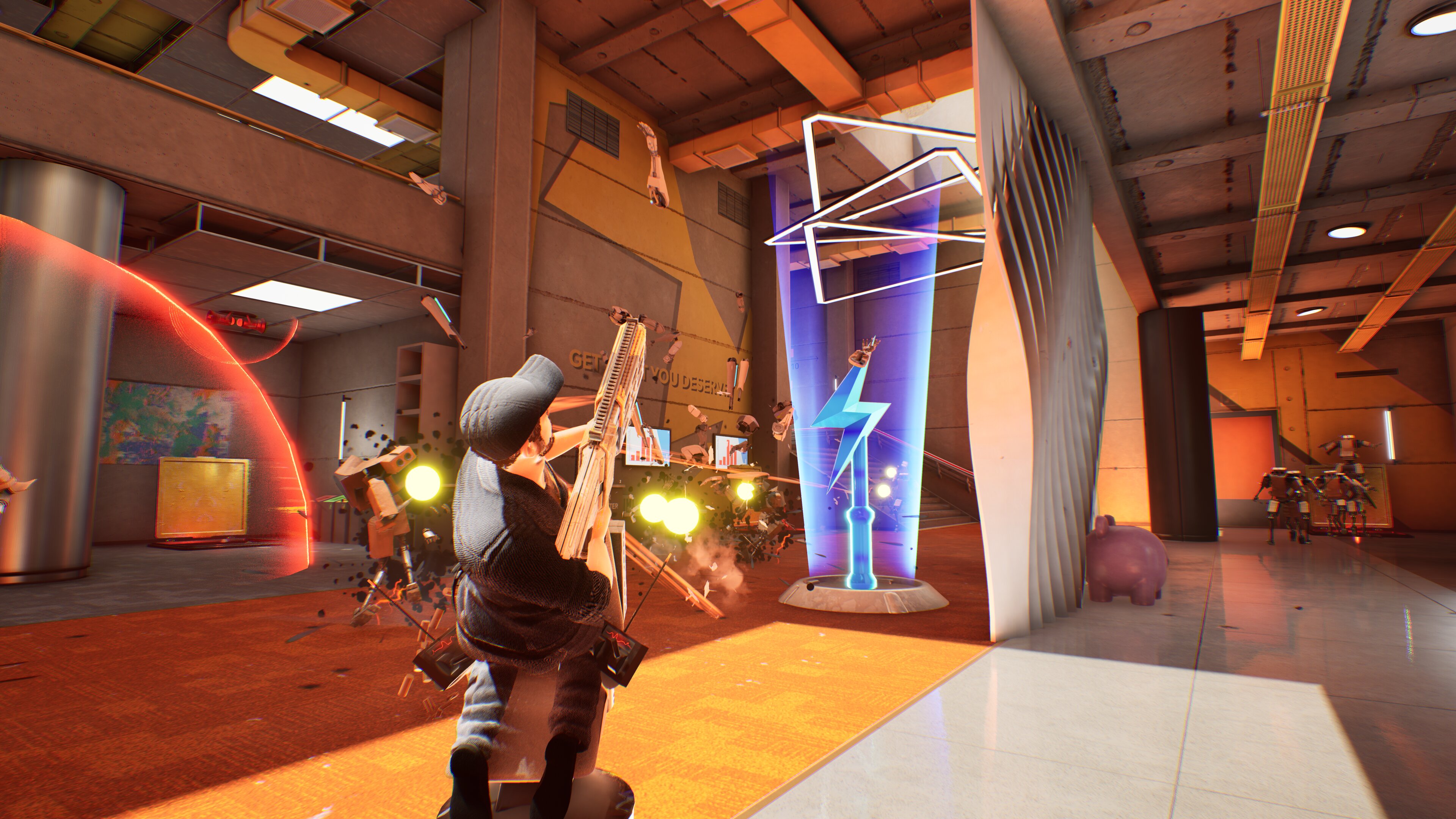 オフィスチェアで爆走しミニガンで襲い来る家具を破壊するローグライトTPS『Last Man Sitting』本日リリース_002