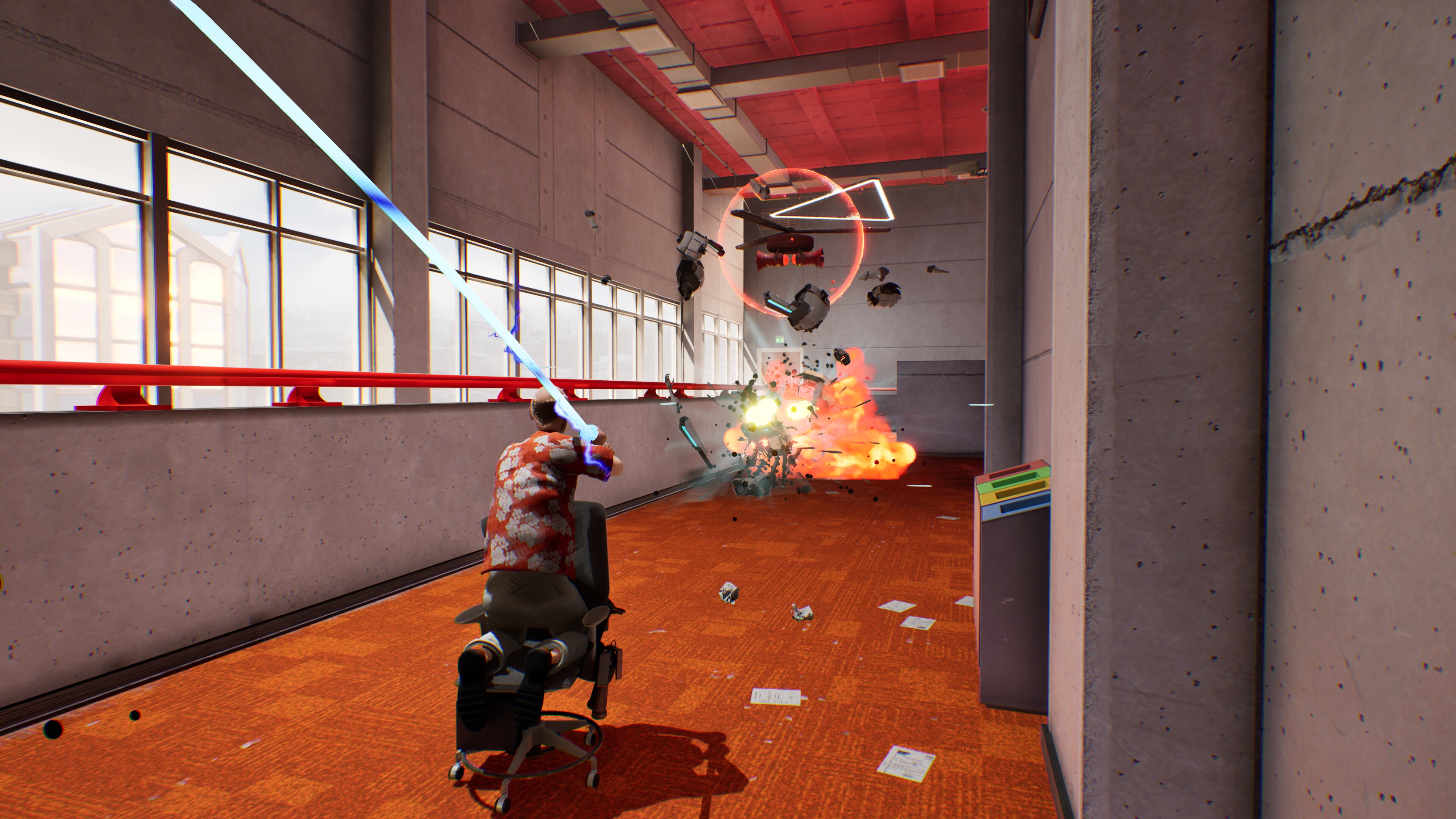 オフィスチェアで爆走しミニガンで襲い来る家具を破壊するローグライトTPS『Last Man Sitting』本日リリース_004