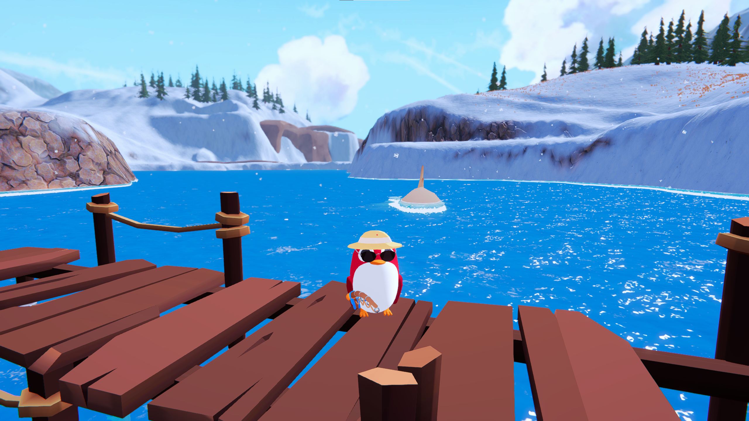 ペンギンになって釣りやスキーを楽しめるゲーム『A Game About Penguins』無料体験版がSteamで配信中_002