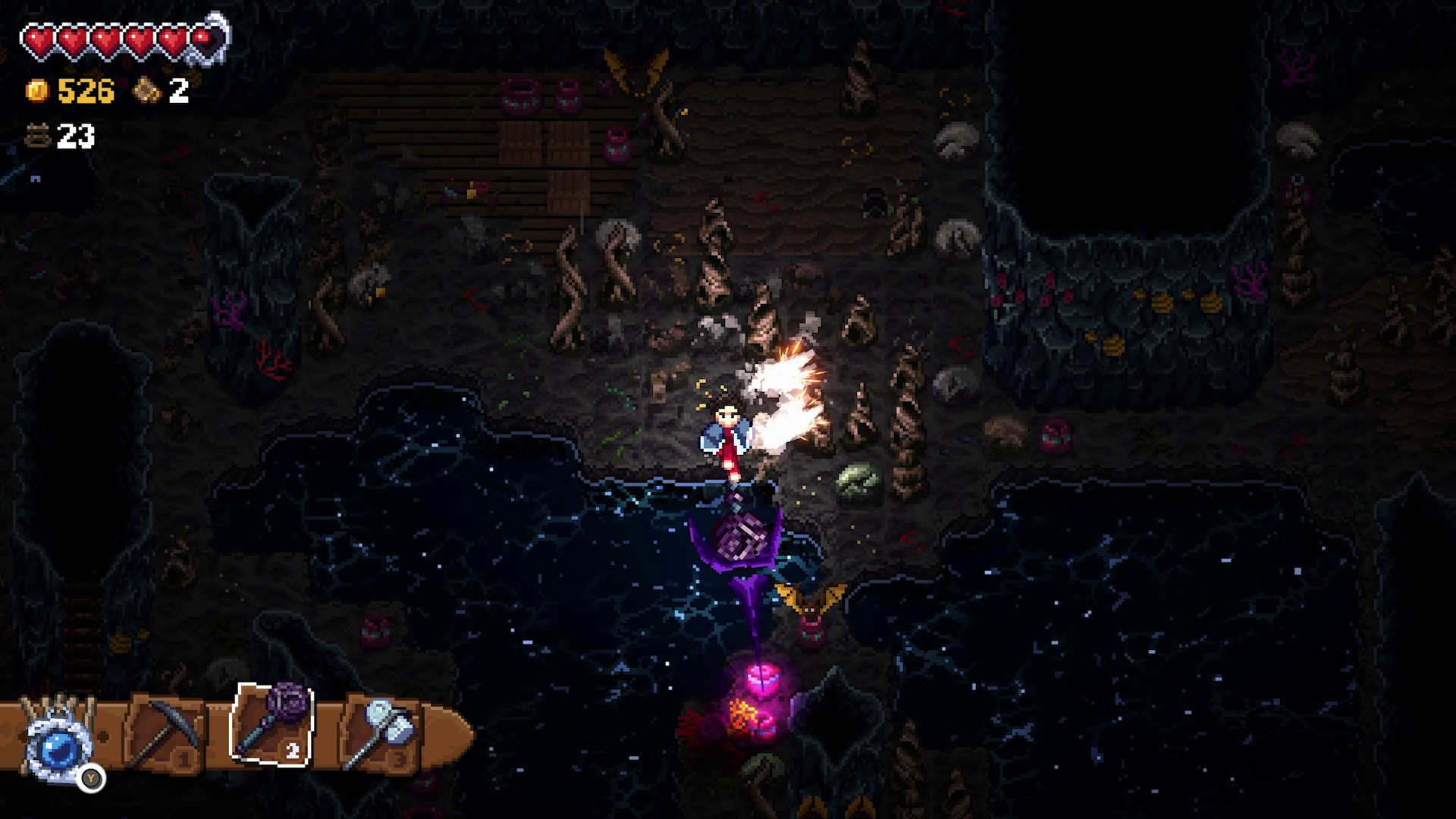 『Glintseeker Island』日本語化が正式に決定。ノスタルジックな雰囲気漂う、ゆったり洞窟採掘アクションADV_003