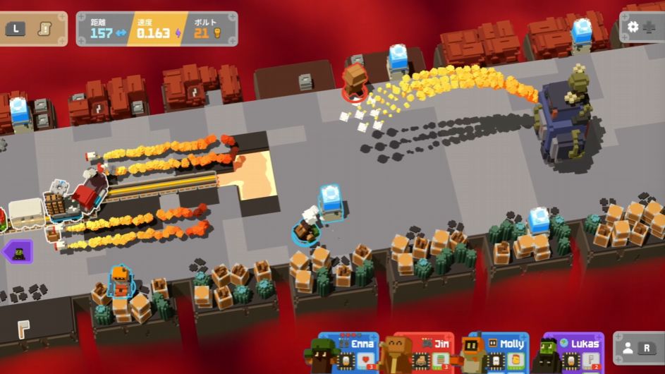 『Unrailed 2: Back on Track』がスイッチ/スイッチ2で今年5月に配信決定。スイッチ版は体験版も配信中。「走り出したら止まらない」列車が脱線しないように、資材を集めて線路をつなぐ_003