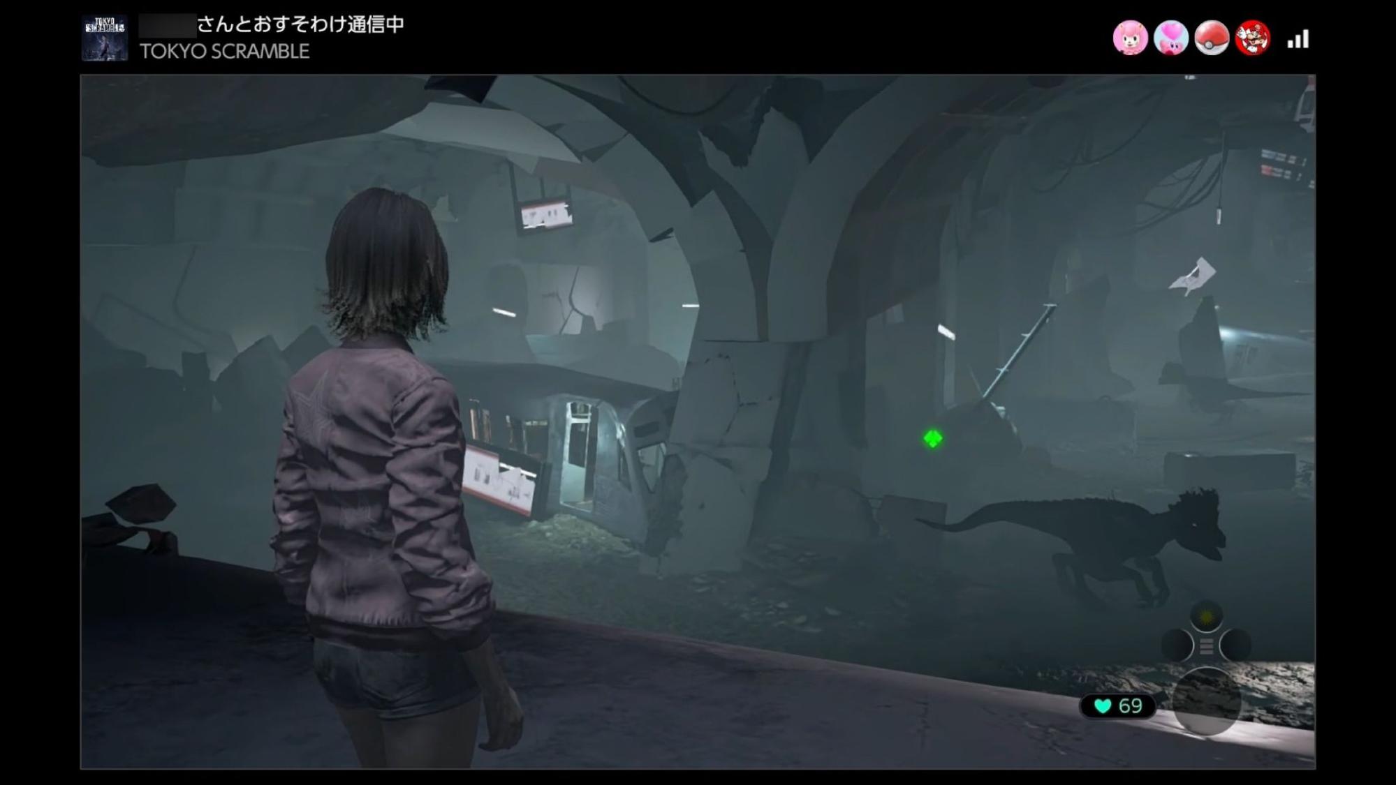 『TOKYO SCRAMBLE』レビュー・評価・感想:マルチプレイは、主人公をみんなで動かす「四人羽織」←???_014