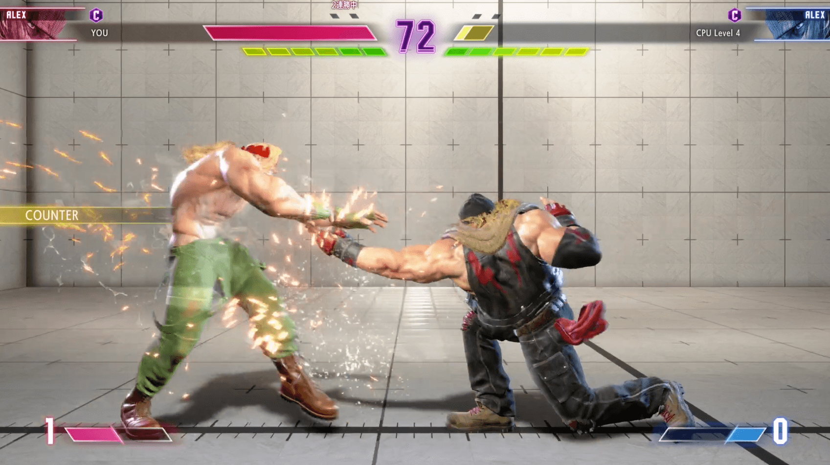 『ストリートファイター6』アレックス先行プレイ｜足関節を極めるスーパーアーツは関節ぐにゃぐにゃのダルシムにもしっかり通じる_008