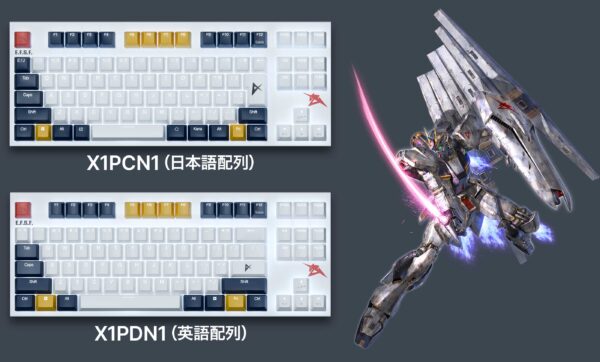 「ガンダムシリーズ GX1 Plus Keyboard」が3月27日に発売決定_001
