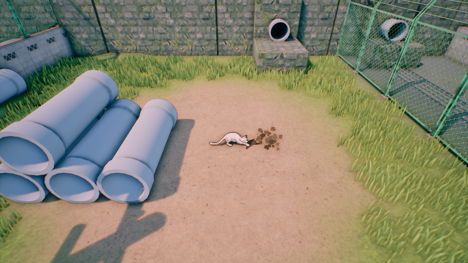 『イナカネコしらべ』Steamストアページが公開中。かわいい2Dドット絵猫ちゃんの田舎町探索ゲーム_005