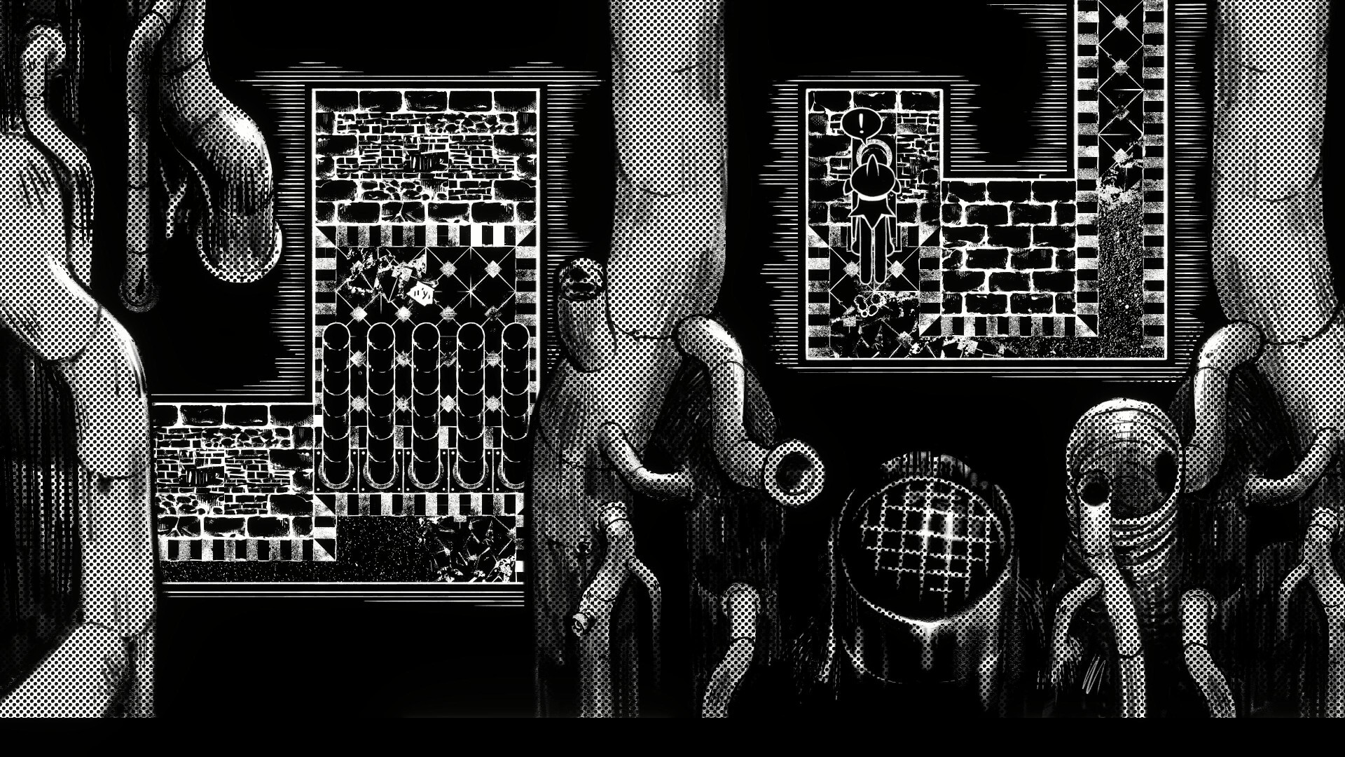 モノクロの世界を舞台としたSFパズルゲーム『Helix: Descent N Ascent』が5月22日に発売決定_002