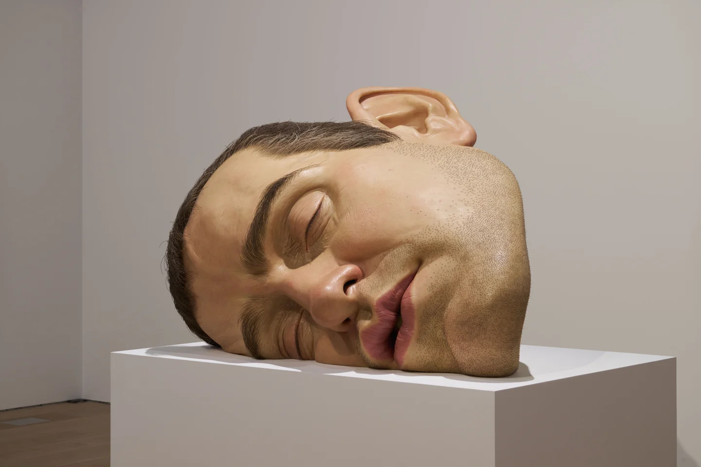 巨大な骸骨や人間たちの彫刻がならぶ展示「ロン・ミュエク」展が4月29日より森美術館にて開催中_003