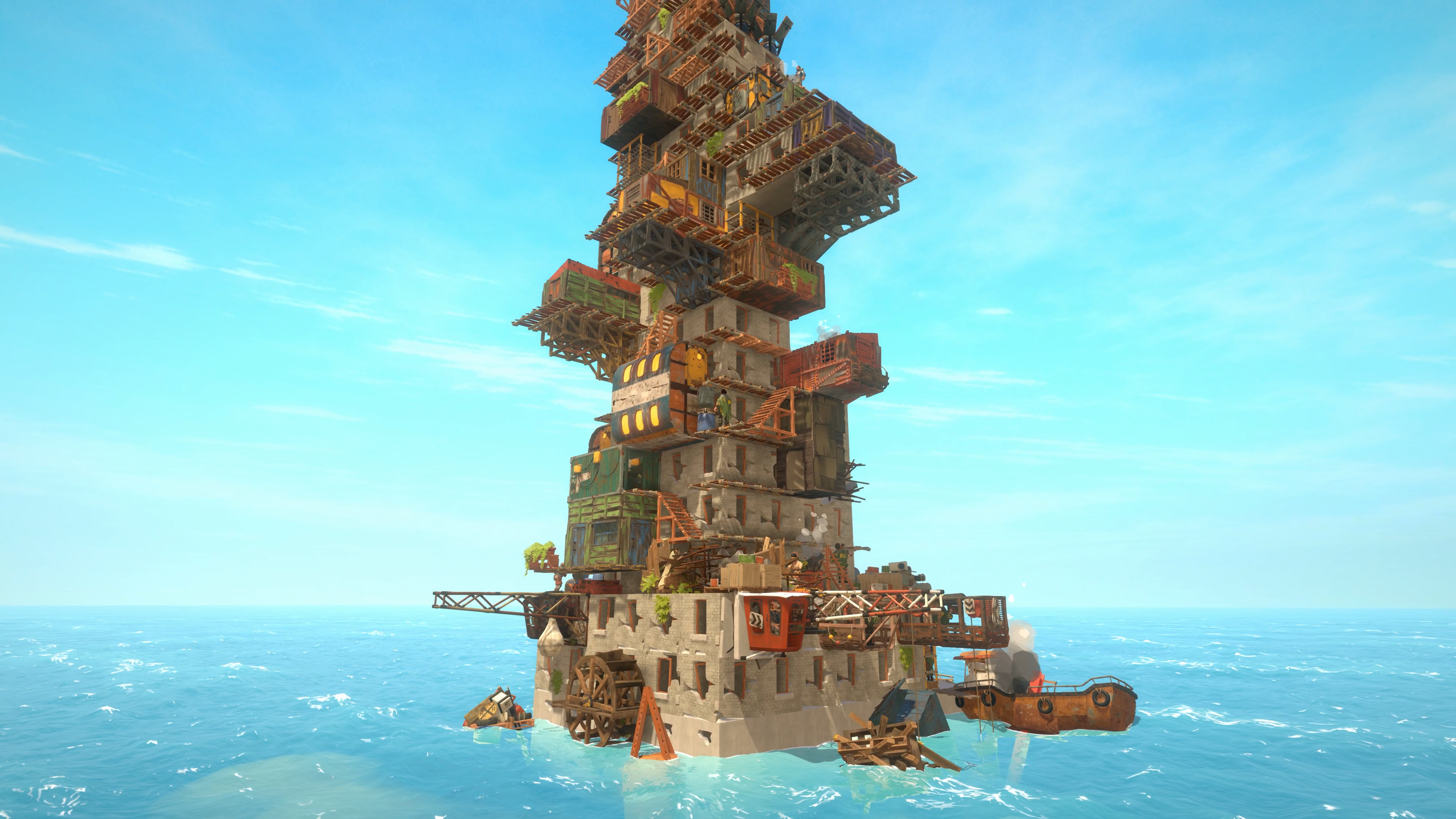 『崩壊都市』配信開始。“地上が海に沈んだ終末世界”で海上都市を築くシミュレーションゲーム_010