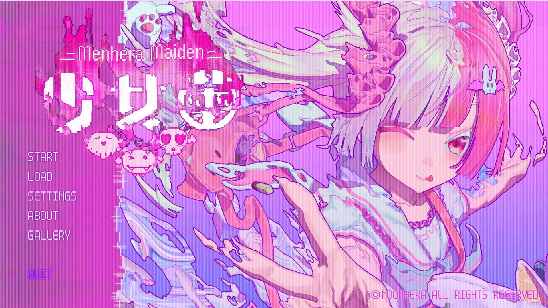 攻略対象が全員「地雷系」の百合ビジュアルノベル『少女蕾』Steamストアページが公開。オタクの留学生が〈やみ文化〉の修論を終えるため、よく知る地雷系から天使界隈まで計3人の少女の攻略を目指す_001