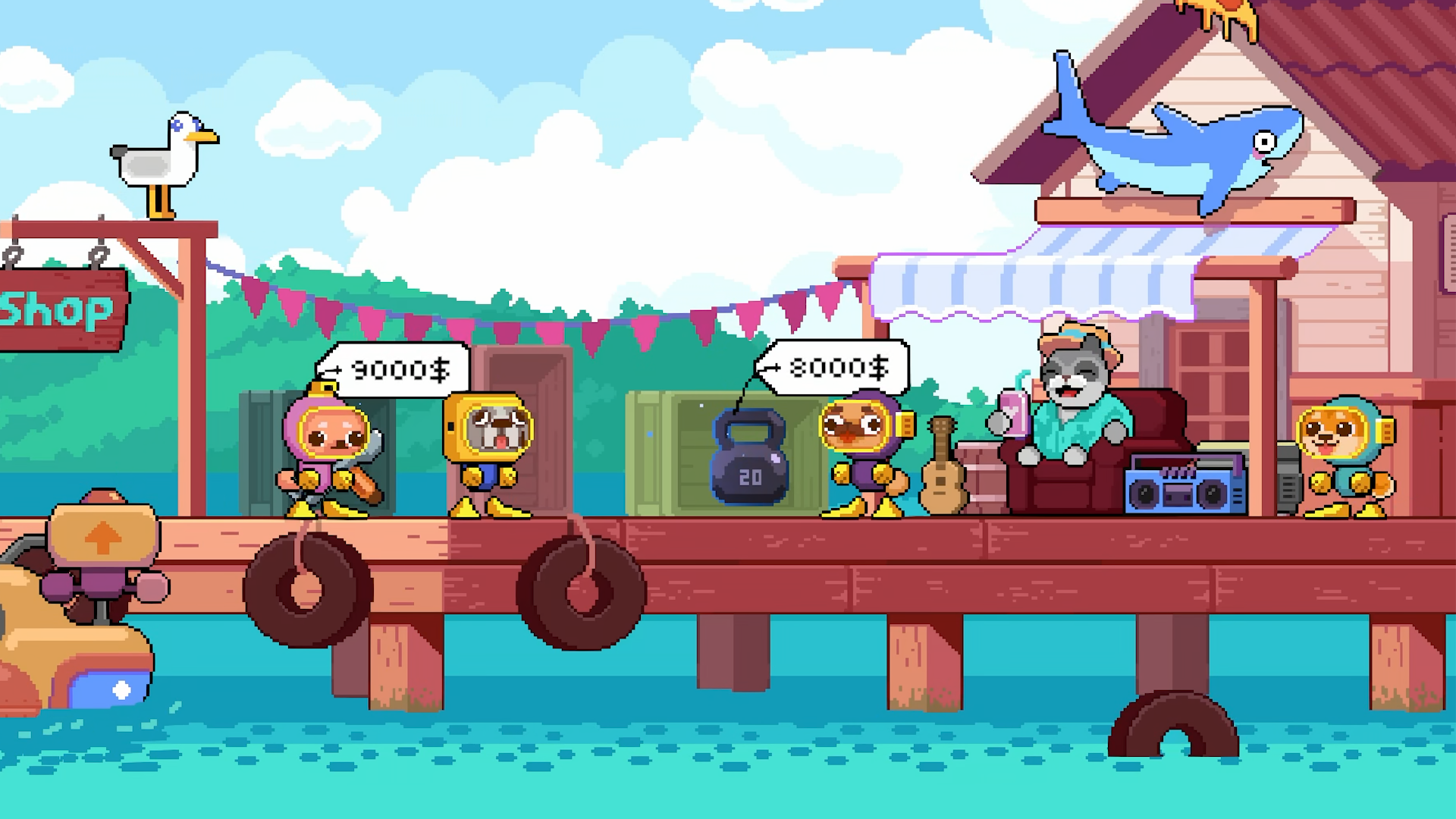 『ソルティドッグ（Salty Dogs）』がSteam向けに発表。犬のダイバーが深海を探索する最大4人の2Dアクション協力ゲーム_001