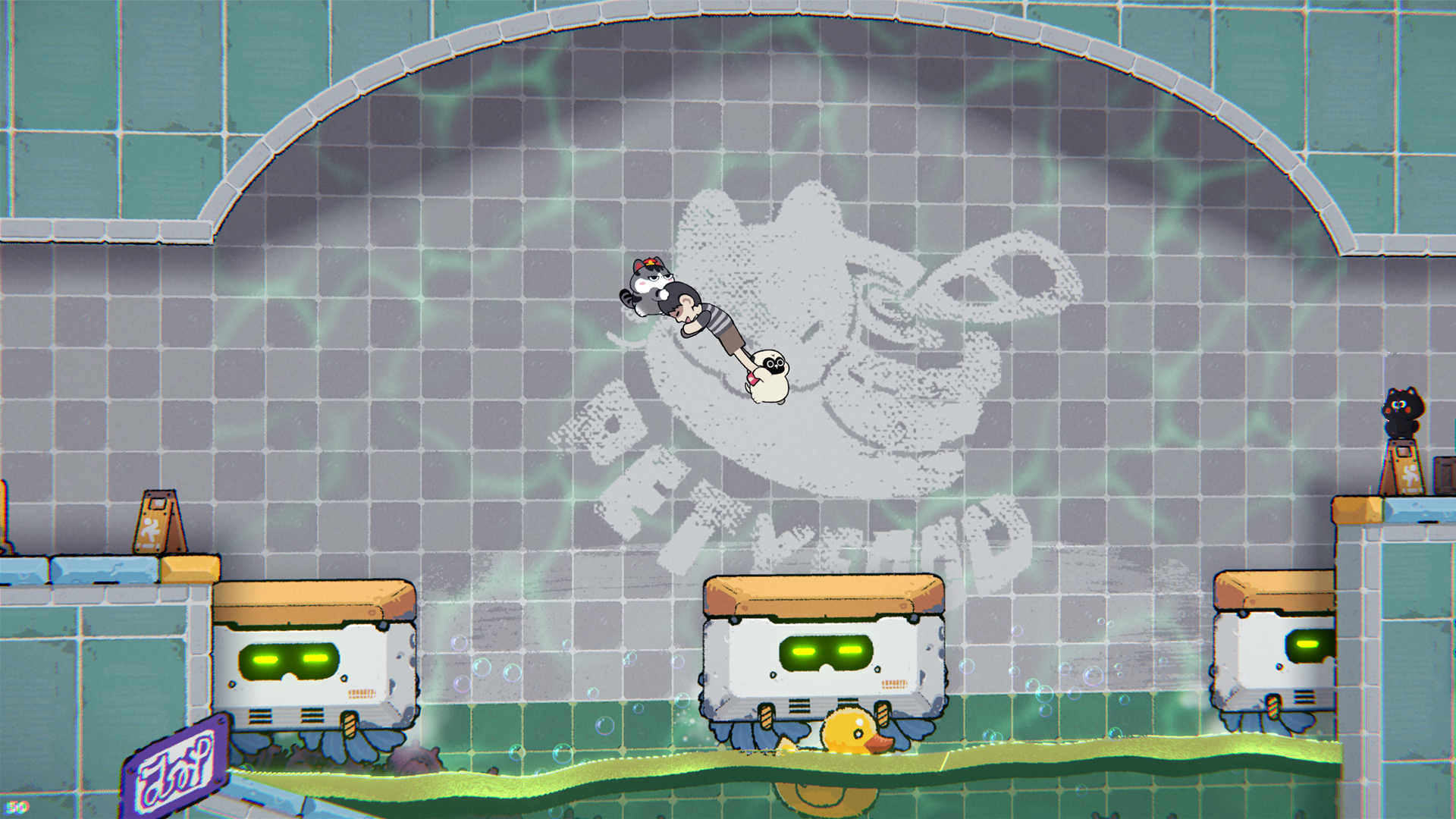 『It Takes Paws』Steamストアページが公開。犬と猫が「ぐにゃぐにゃになった飼い主」を運ぶ協力ゲーム_009