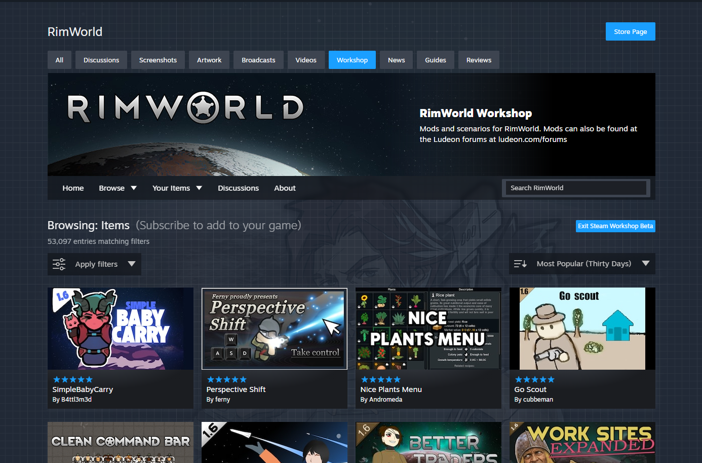 「Steamワークショップ」閲覧ページが刷新。表示高速化や新機能を追加したベータ版が提供開始_001