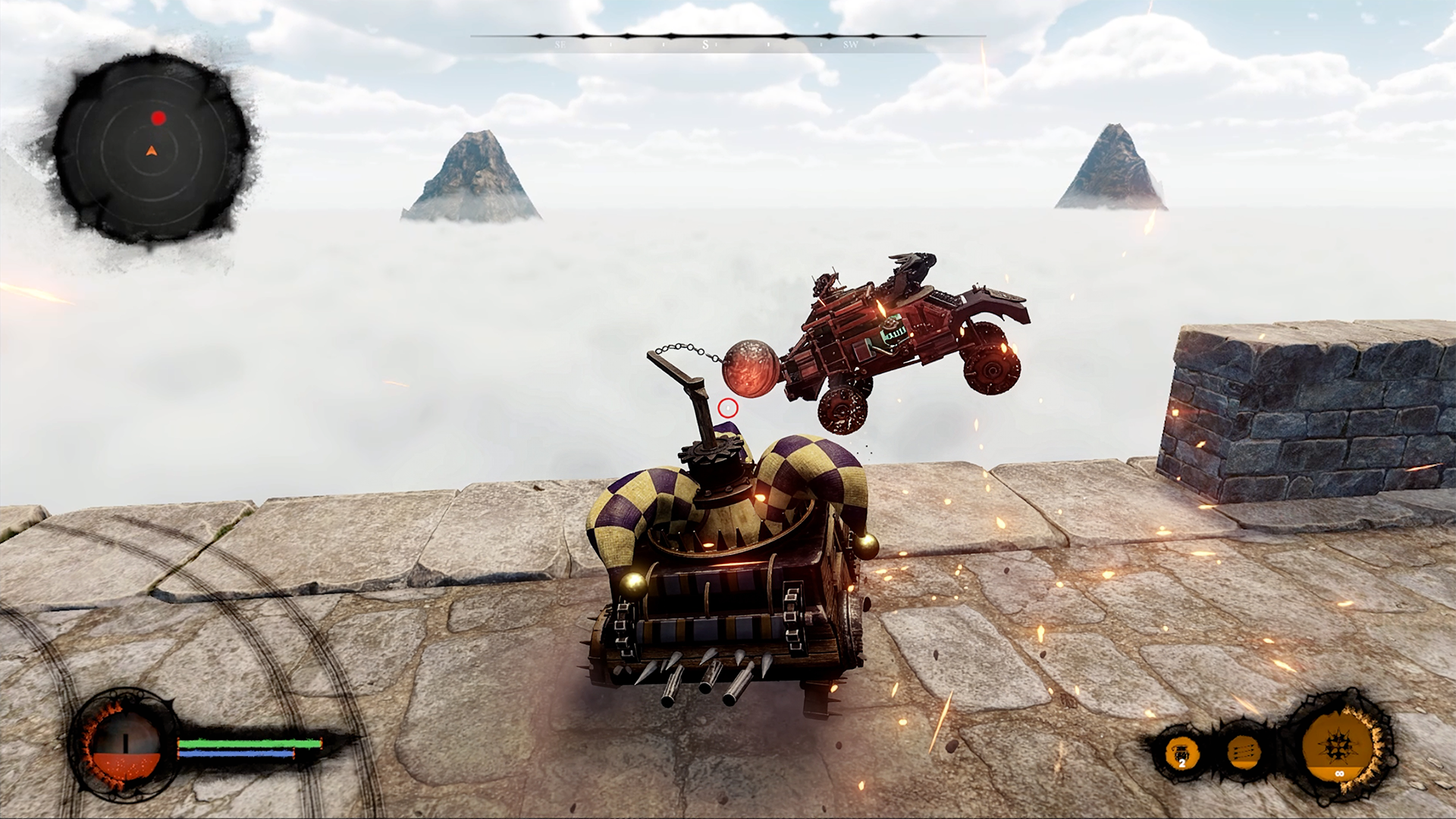 『Dark Engines』のSteamストアページが公開。魔法と蒸気の戦闘車両に乗って激しいカーコンバットを行う_001