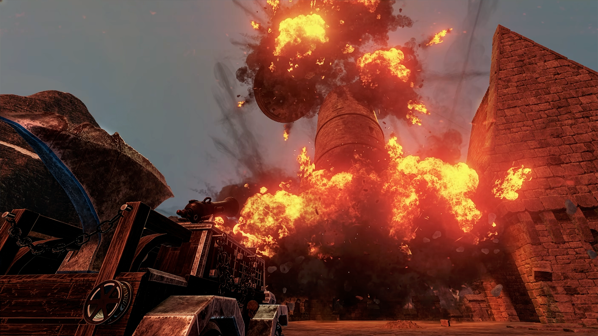 『Dark Engines』のSteamストアページが公開。魔法と蒸気の戦闘車両に乗って激しいカーコンバットを行う_012