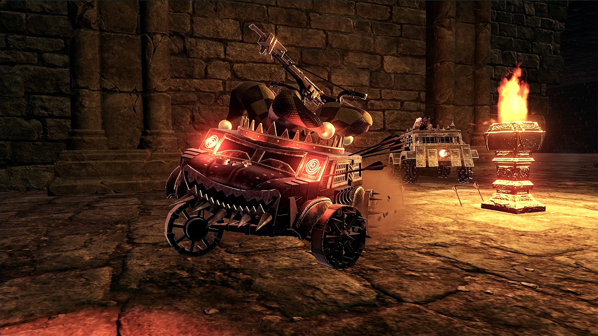 『Dark Engines』のSteamストアページが公開。魔法と蒸気の戦闘車両に乗って激しいカーコンバットを行う_008