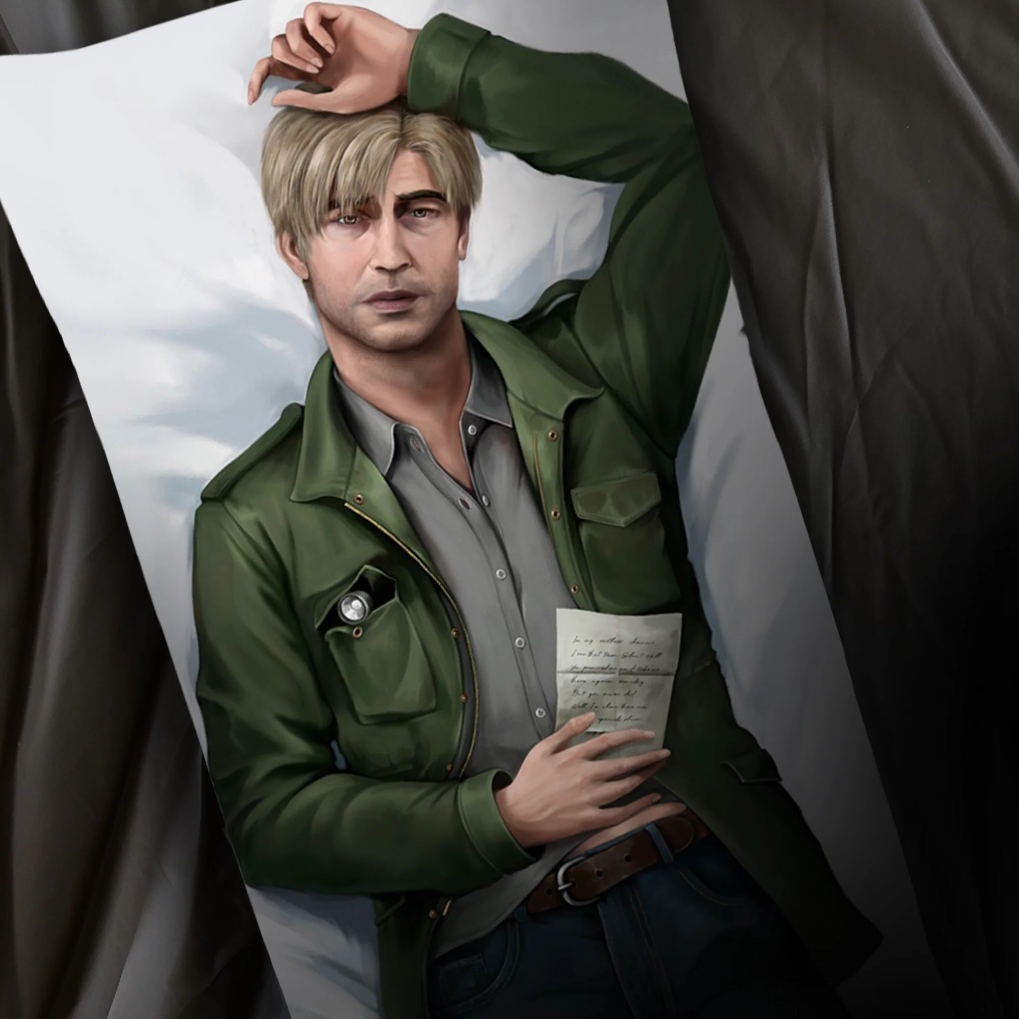 「『サイレントヒル2』の主人公「ジェイムス・サンダーランド」抱き枕」が1週間限定で予約受付中_002