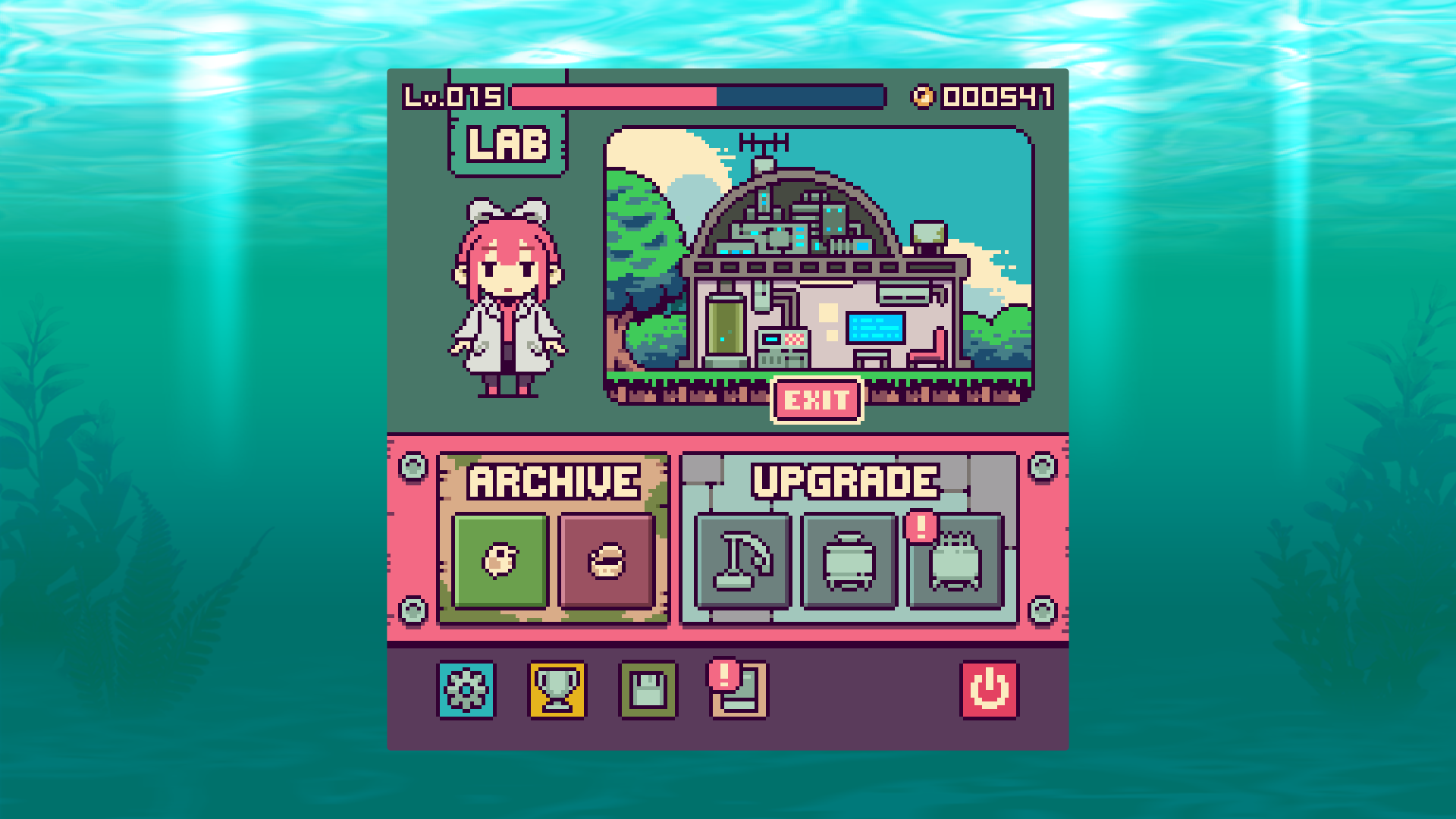 『終末ミジンコラボラトリー』配信開始。終末世界のラボで働くアンドロイドの少女を見守る放置ゲー_002