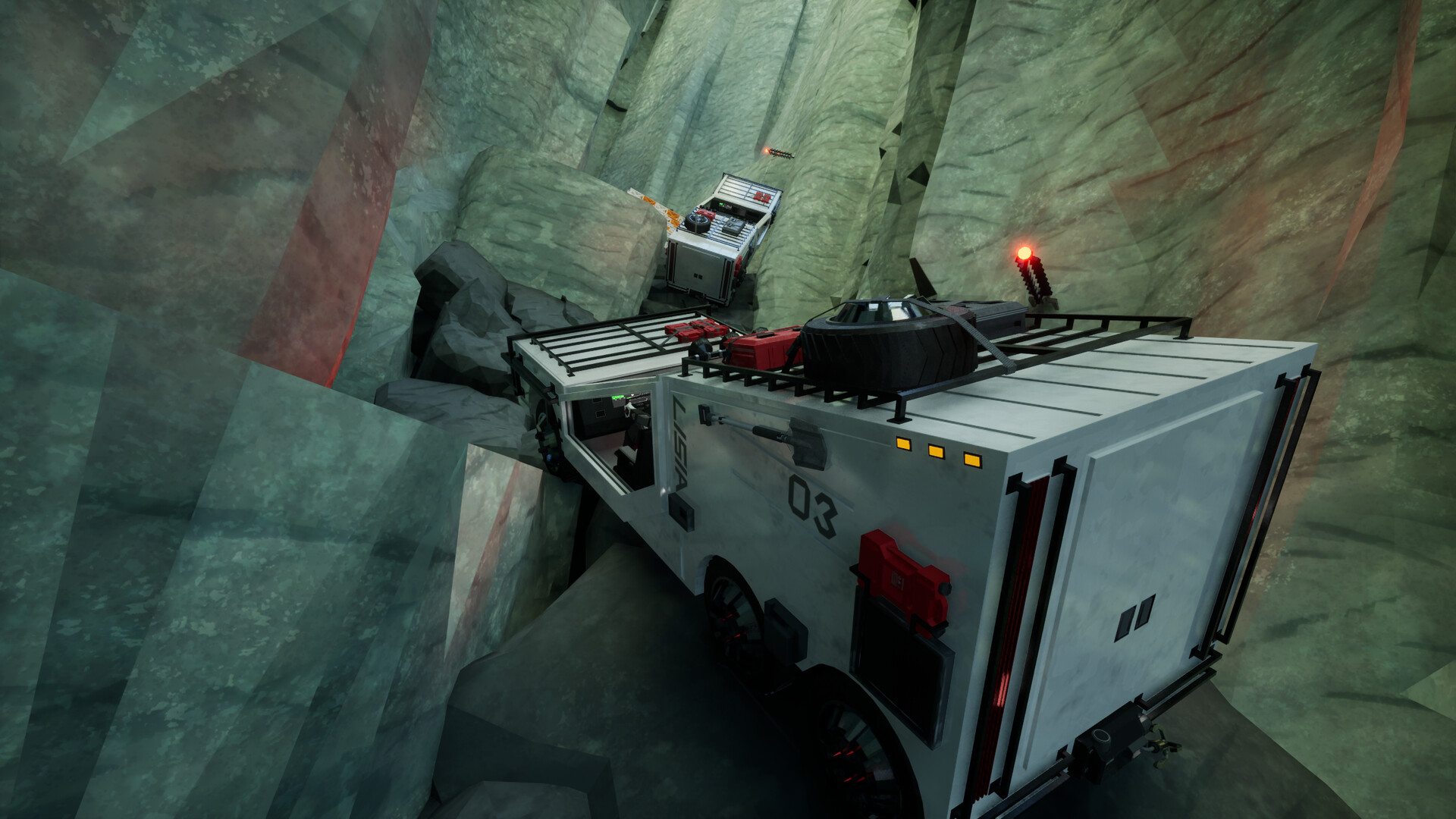 美少女がトラックで断崖絶壁を運転するゲーム『LISIA』が面白そう_005