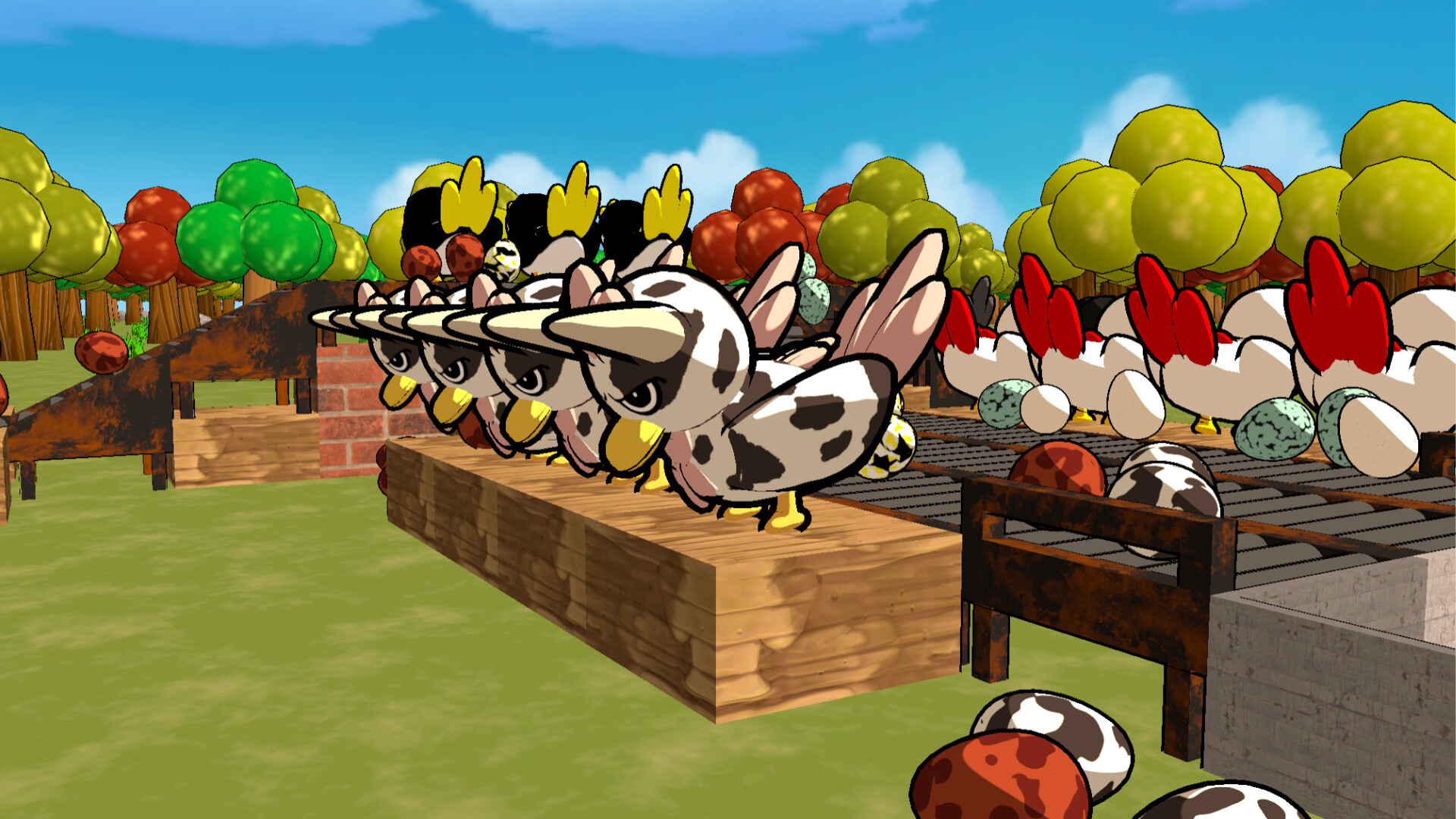 “卵”で10億稼ぐ物理演算×養鶏自動化ゲーム『Billion Egg Farm』のSteamストアページが公開_001