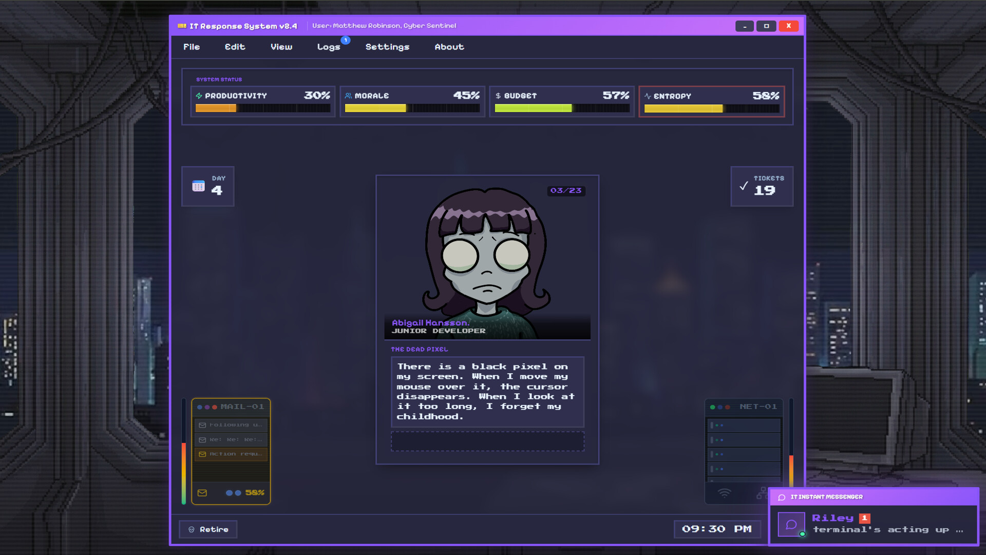 【社畜】ITサポート業務の地獄を体験できるホラーゲーム『I.T. Never Ends』が苦しすぎる_002