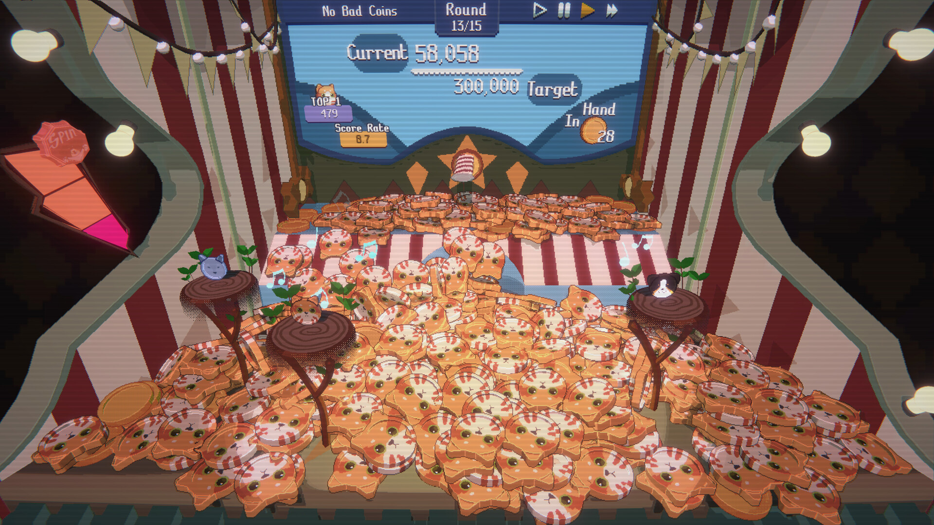 デッキ構築×コインプッシャーで連鎖を狙うローグライク『RACCOIN』Steamにて「非常に好評」_003