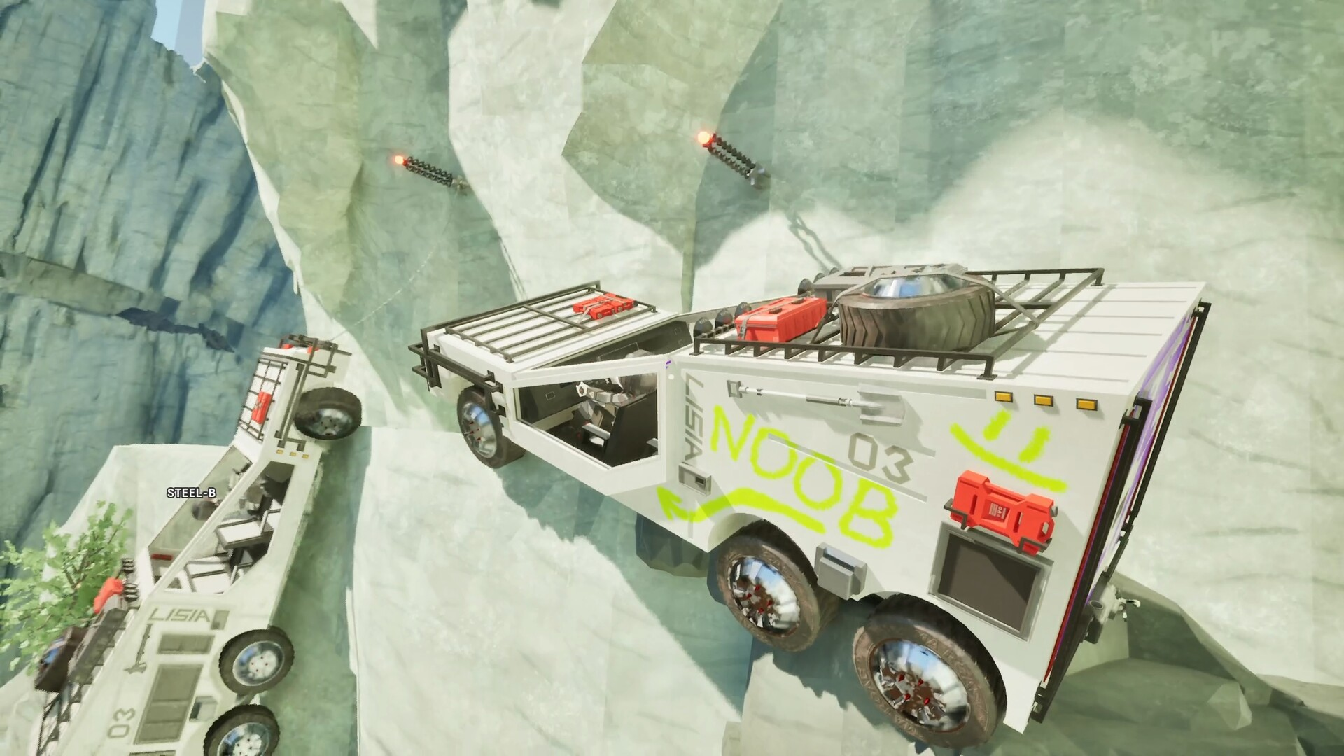 美少女がトラックで断崖絶壁を運転するゲーム『LISIA』が面白そう_002