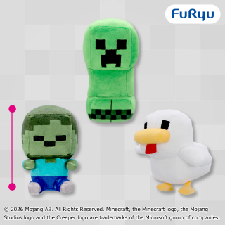 『マインクラフト』の「チキンジョッキー」「クリーパー」などがぬいぐるみになった新作プライズが4月上旬より登場_004