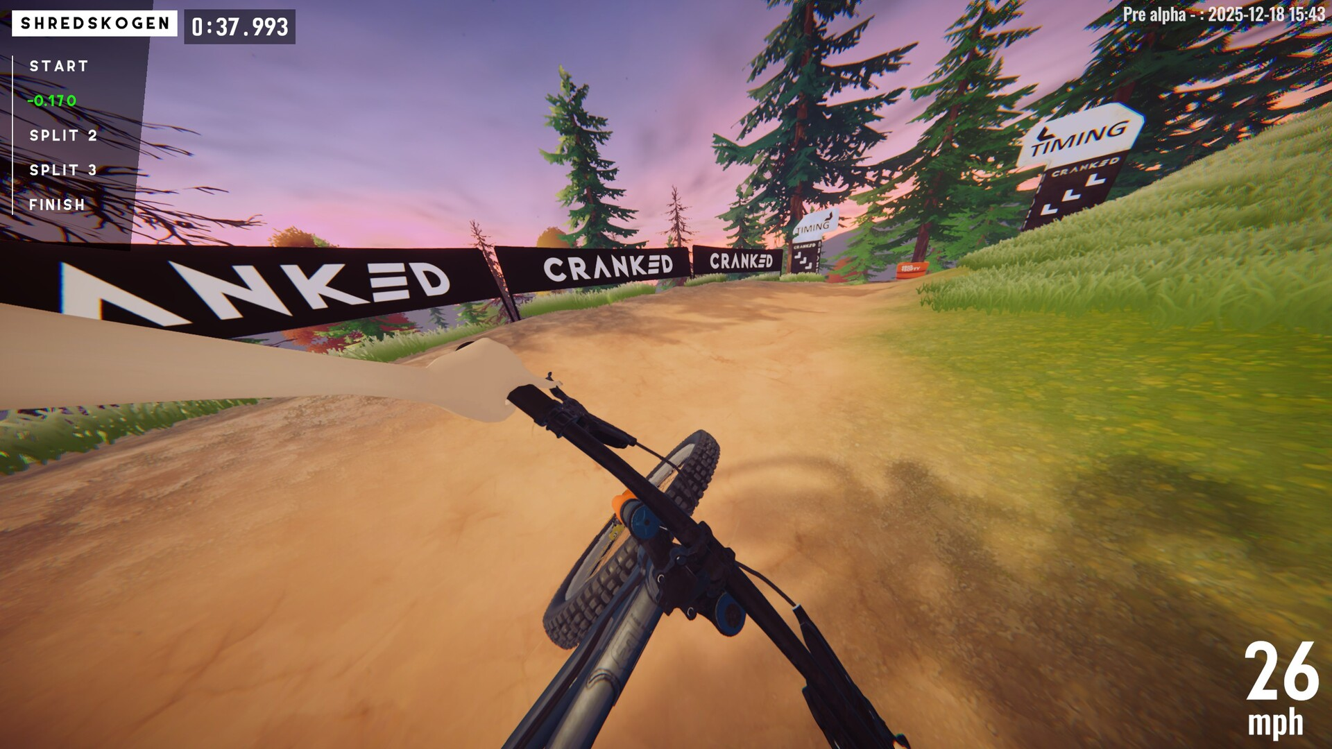 マウンテンバイクで山道を駆け下りる新作レースゲーム『Cranked』が面白そう_003